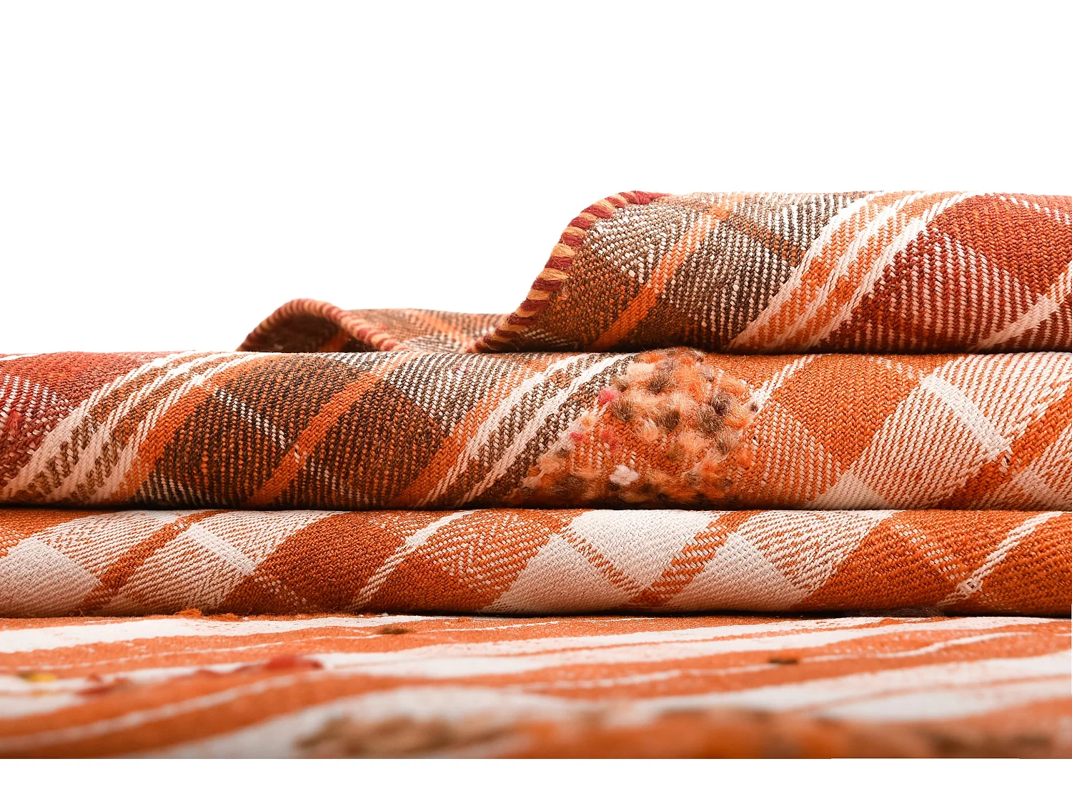 Tapis de laine 158x209 orange Jajim