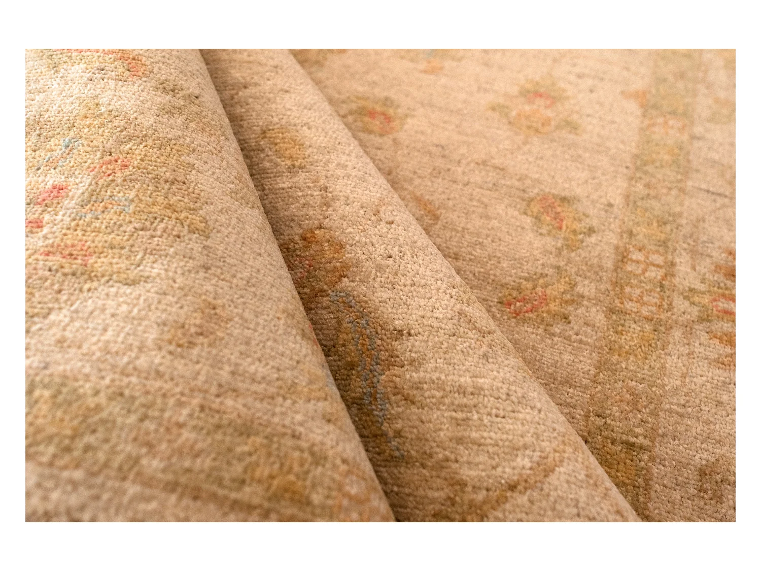 Tapis de laine 153x198 beige Ziegler