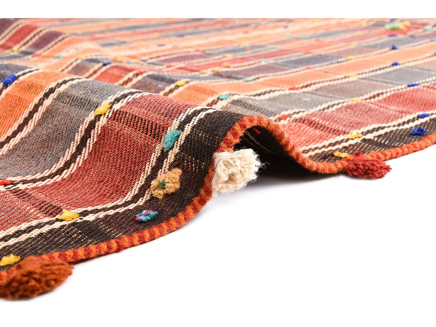 Tapis de laine 130x232 orange Jajim