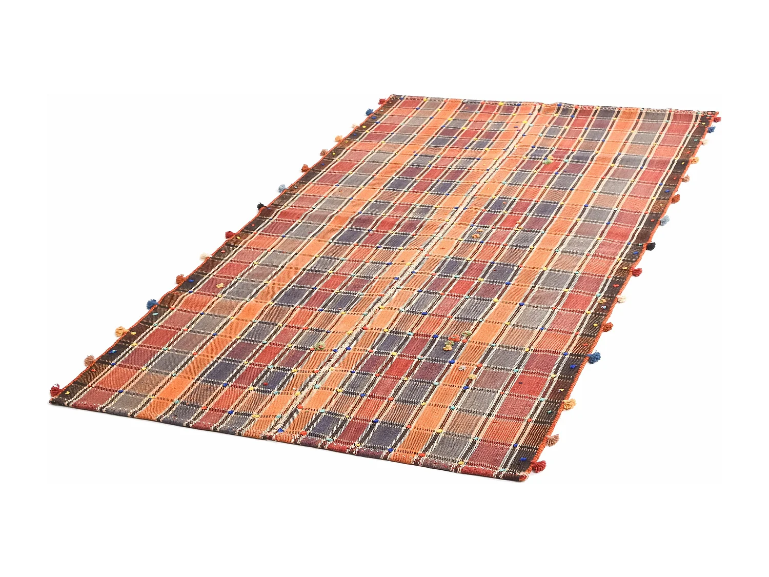 Tapis de laine 130x232 orange Jajim
