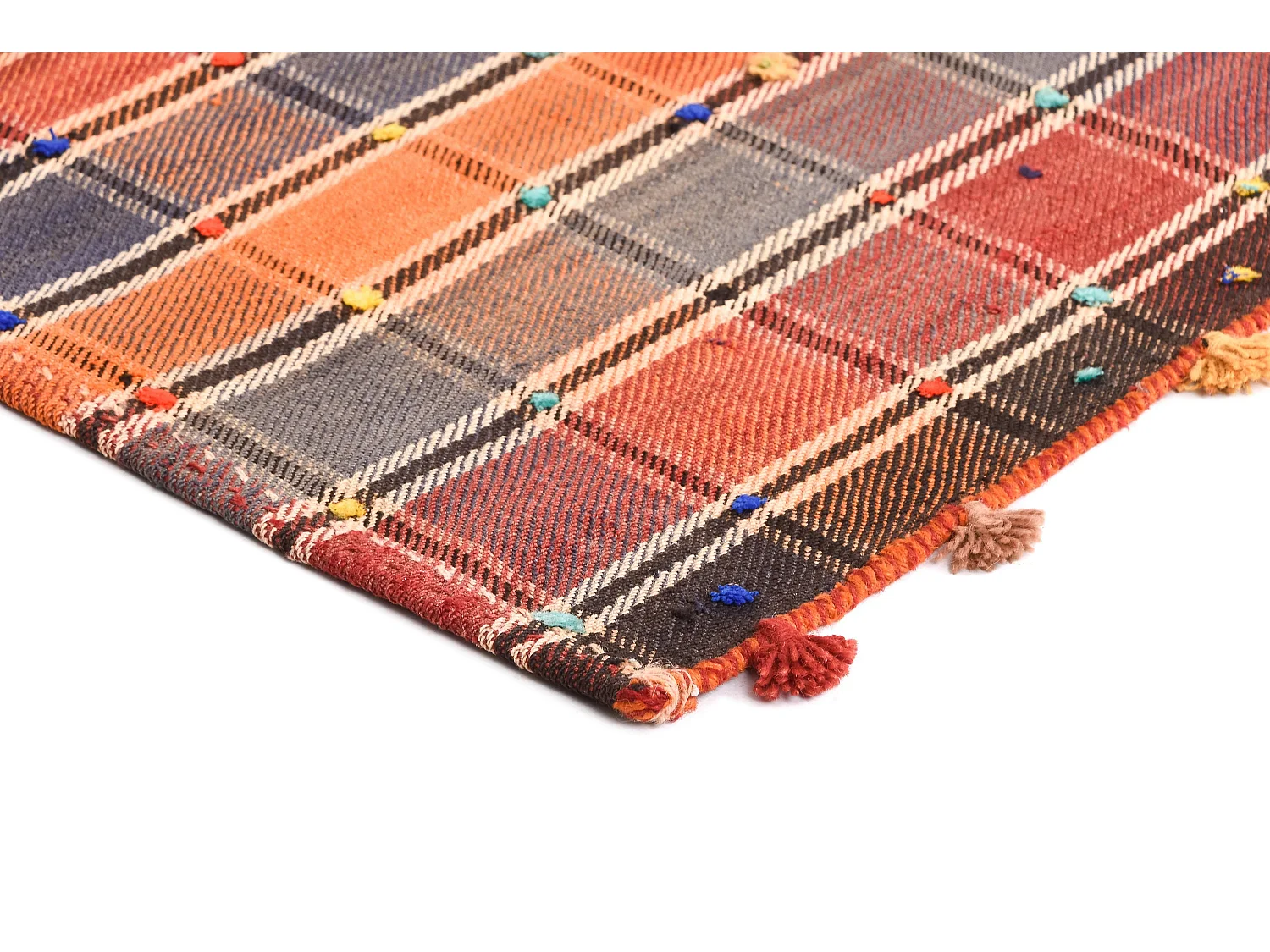 Tapis de laine 130x232 orange Jajim