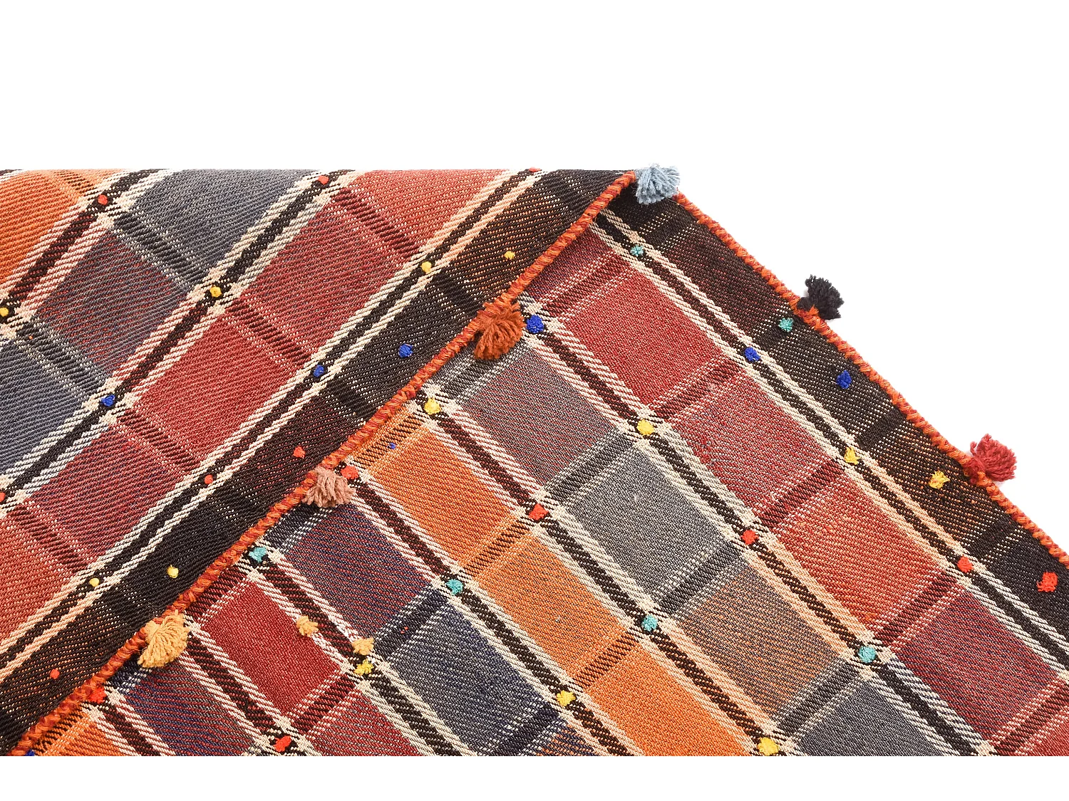 Tapis de laine 130x232 orange Jajim