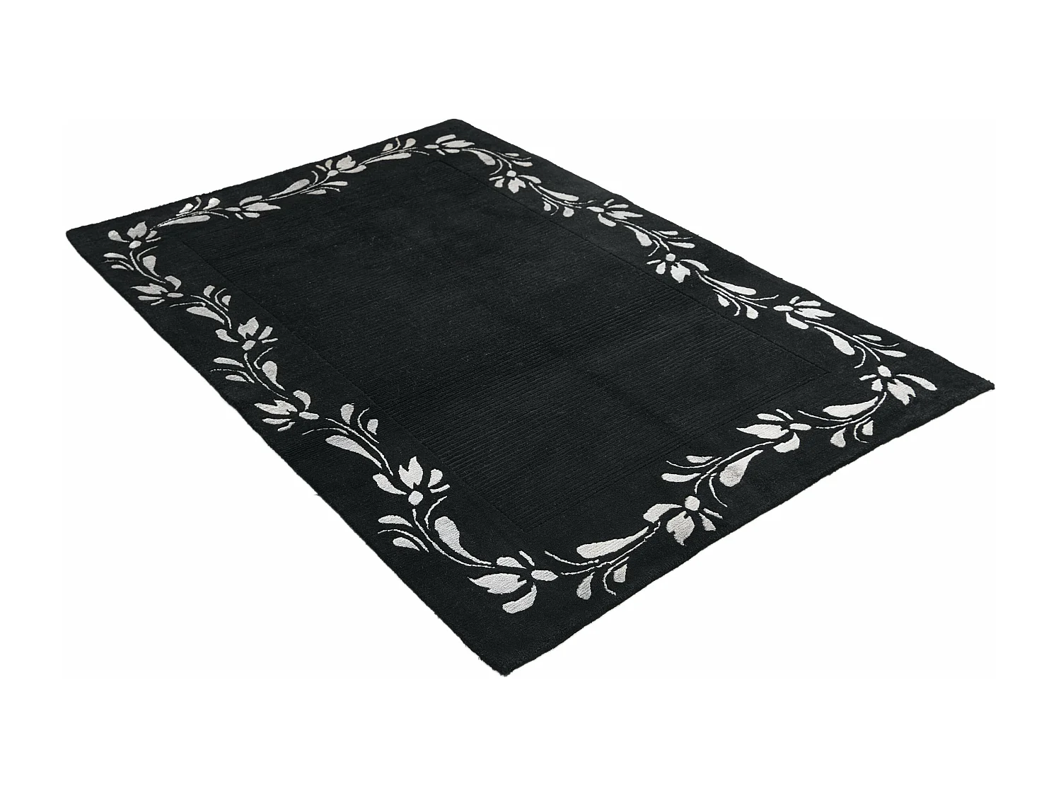 Tapis de laine 122x183 noir Darya
