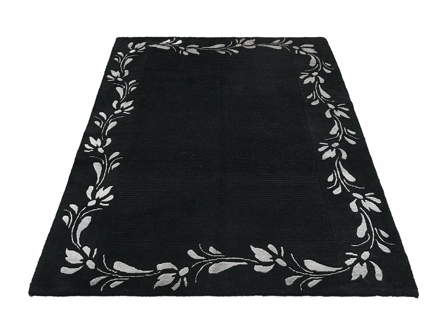 Tapis de laine 122x183 noir Darya