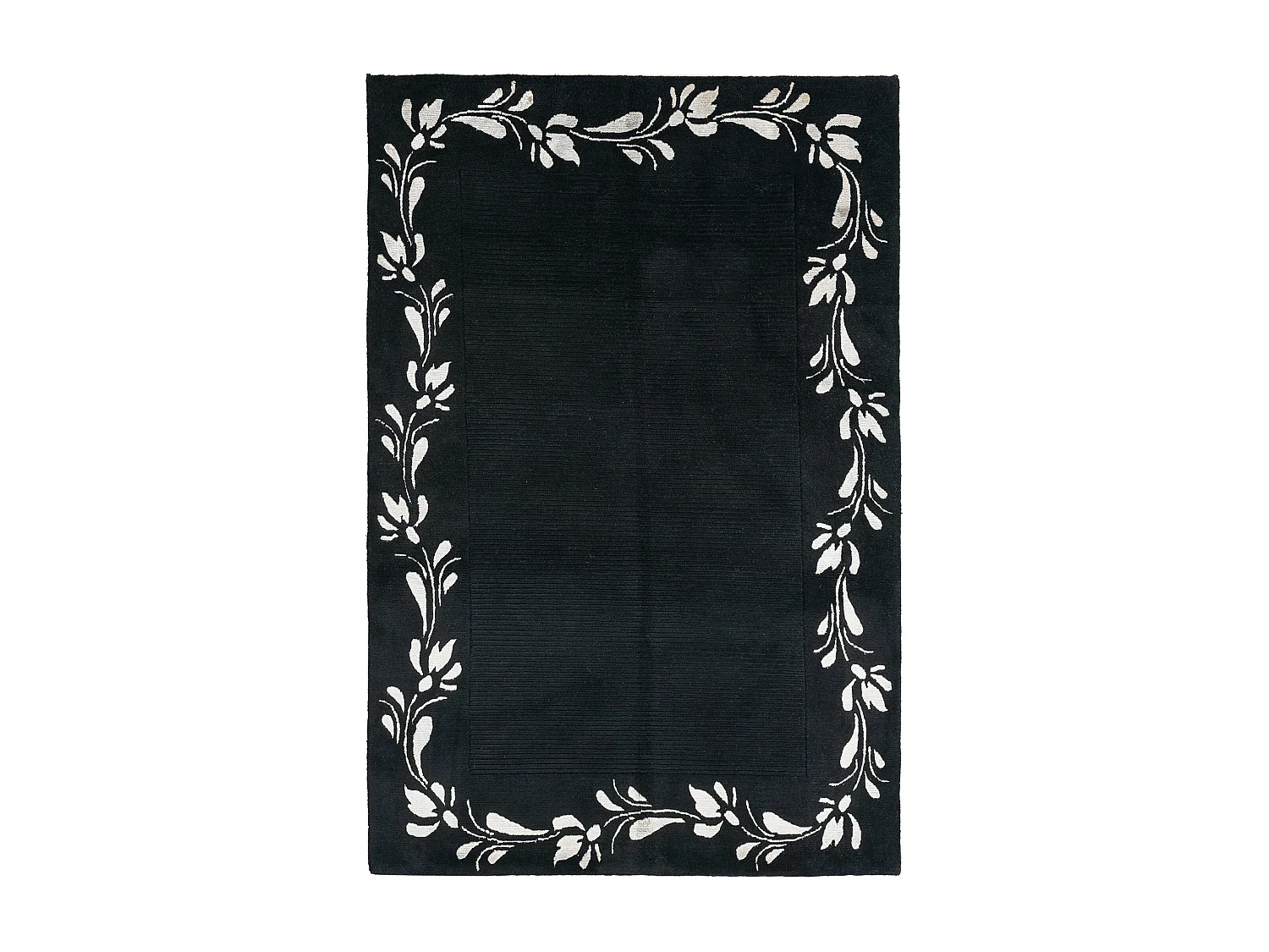 Tapis de laine 122x183 noir Darya