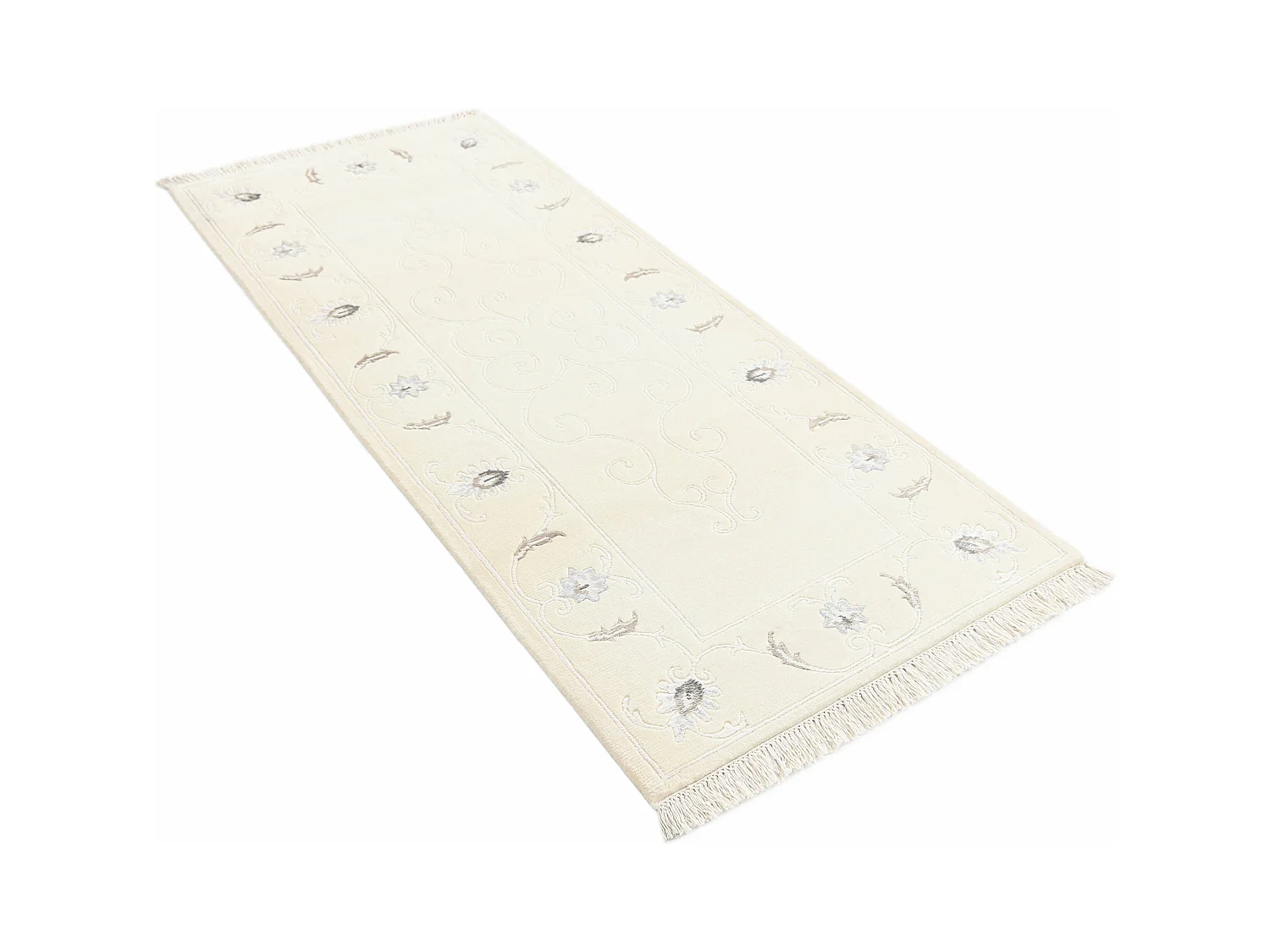Tappeto per corridoio in lana 81x198 beige Darya