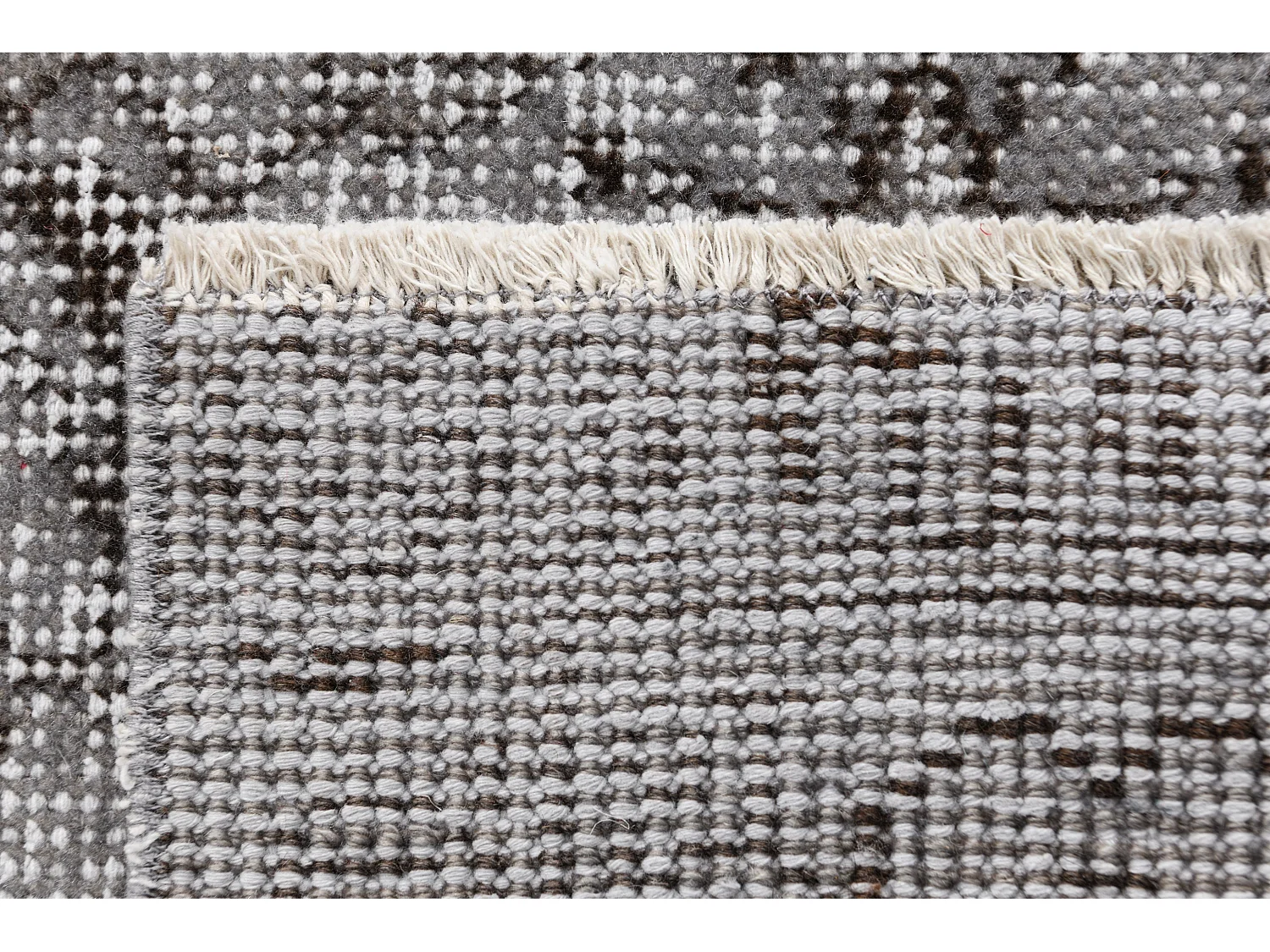 Tapis de laine 185x300 gris Ultra Vintage