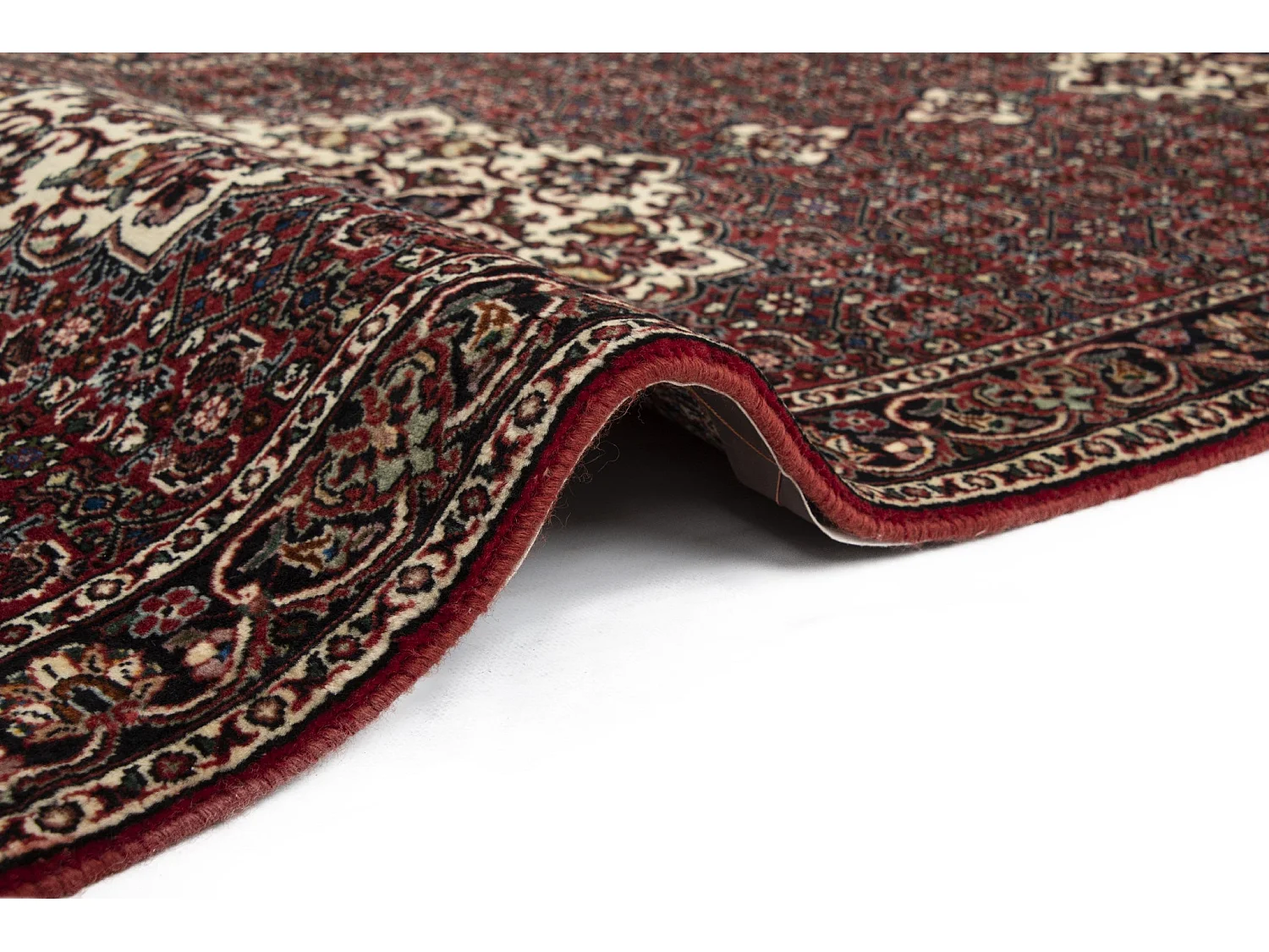 Tappeto per corridoio in lana 74x274 rosso Bidjar