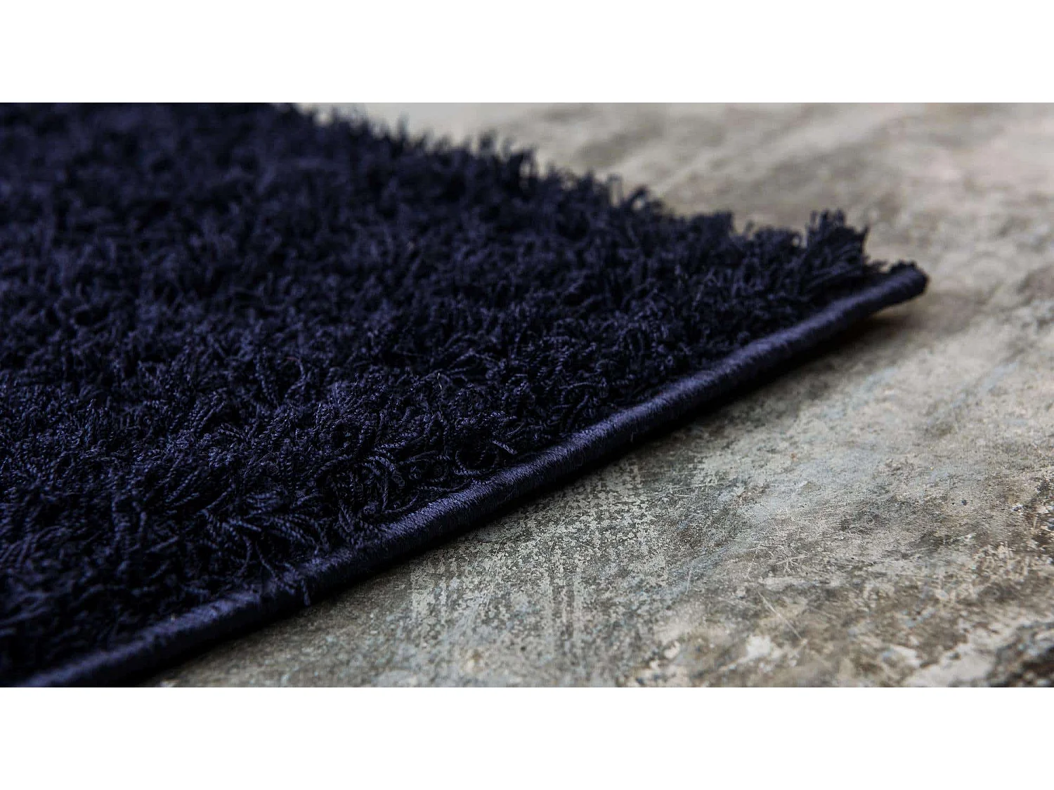 Tapis shaggy 185x185 nuit bleue Luzern