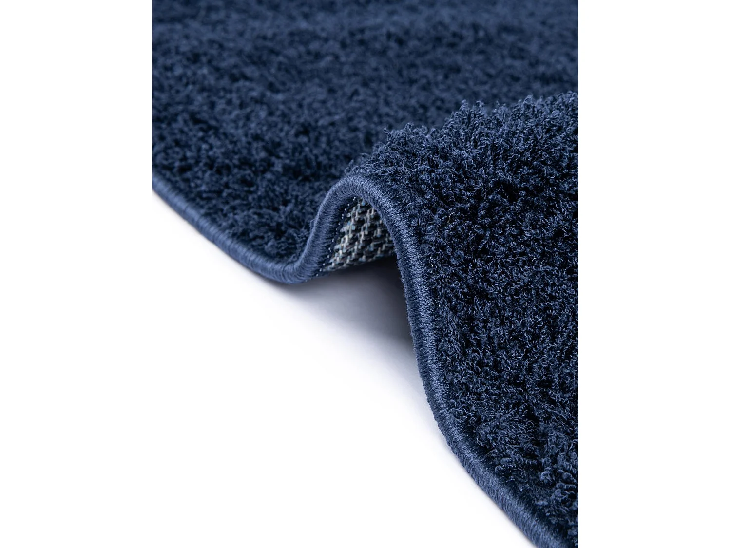 Tapis shaggy 185x185 nuit bleue Luzern