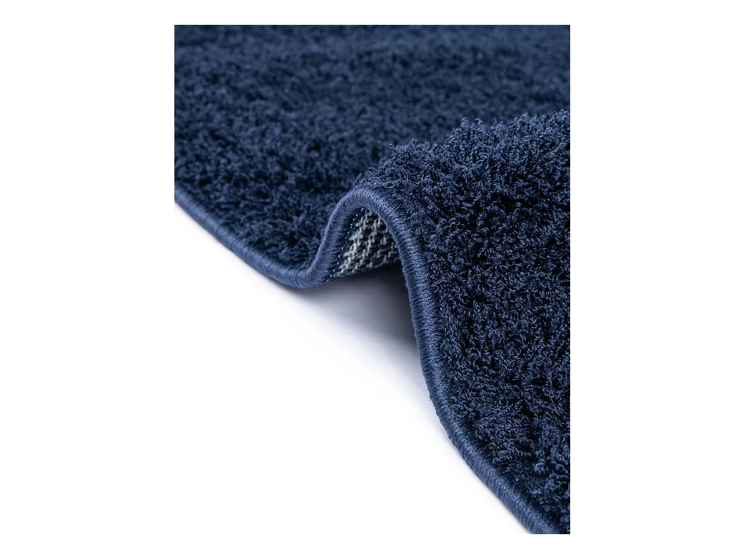 Hoogpolig tapijt 185x185 NachtBlauw Luzern