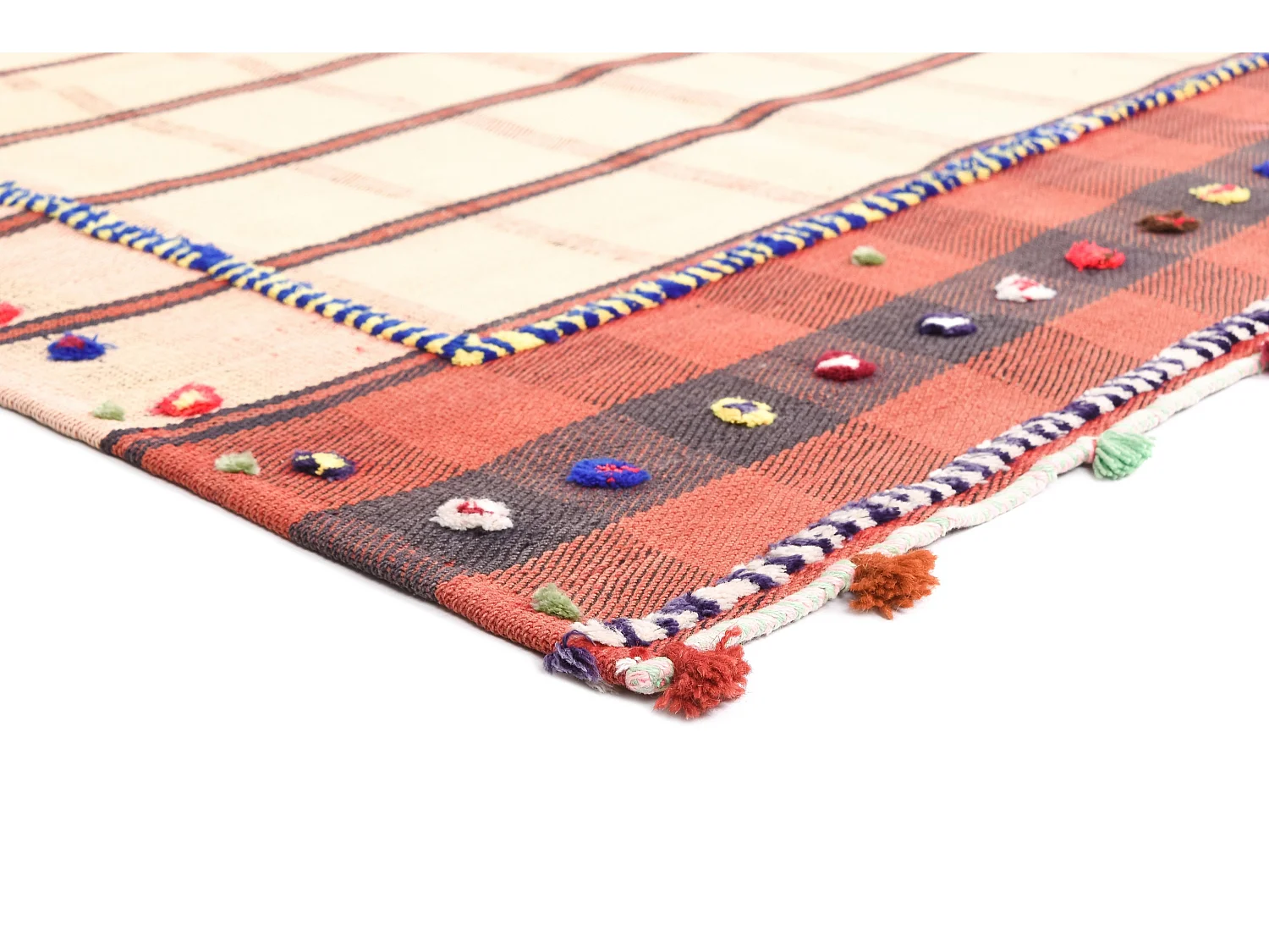 Wollteppich 153x205 Beige Jajim