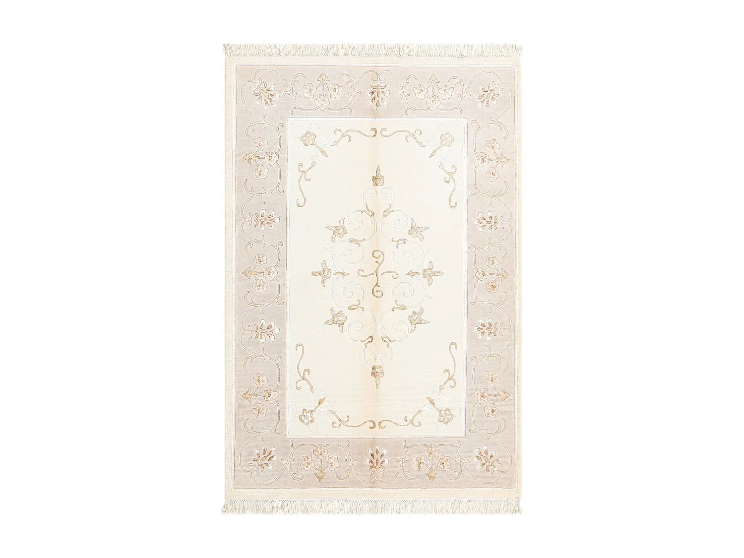 Tapis de laine 119x178 beige Darya