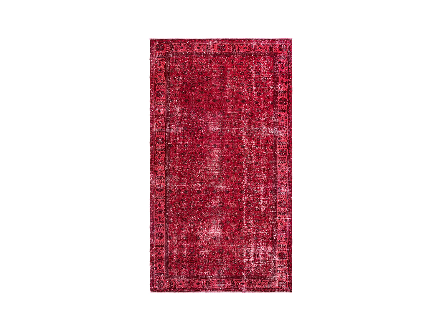 Tapis de laine 165x292 rouge Ultra Vintage