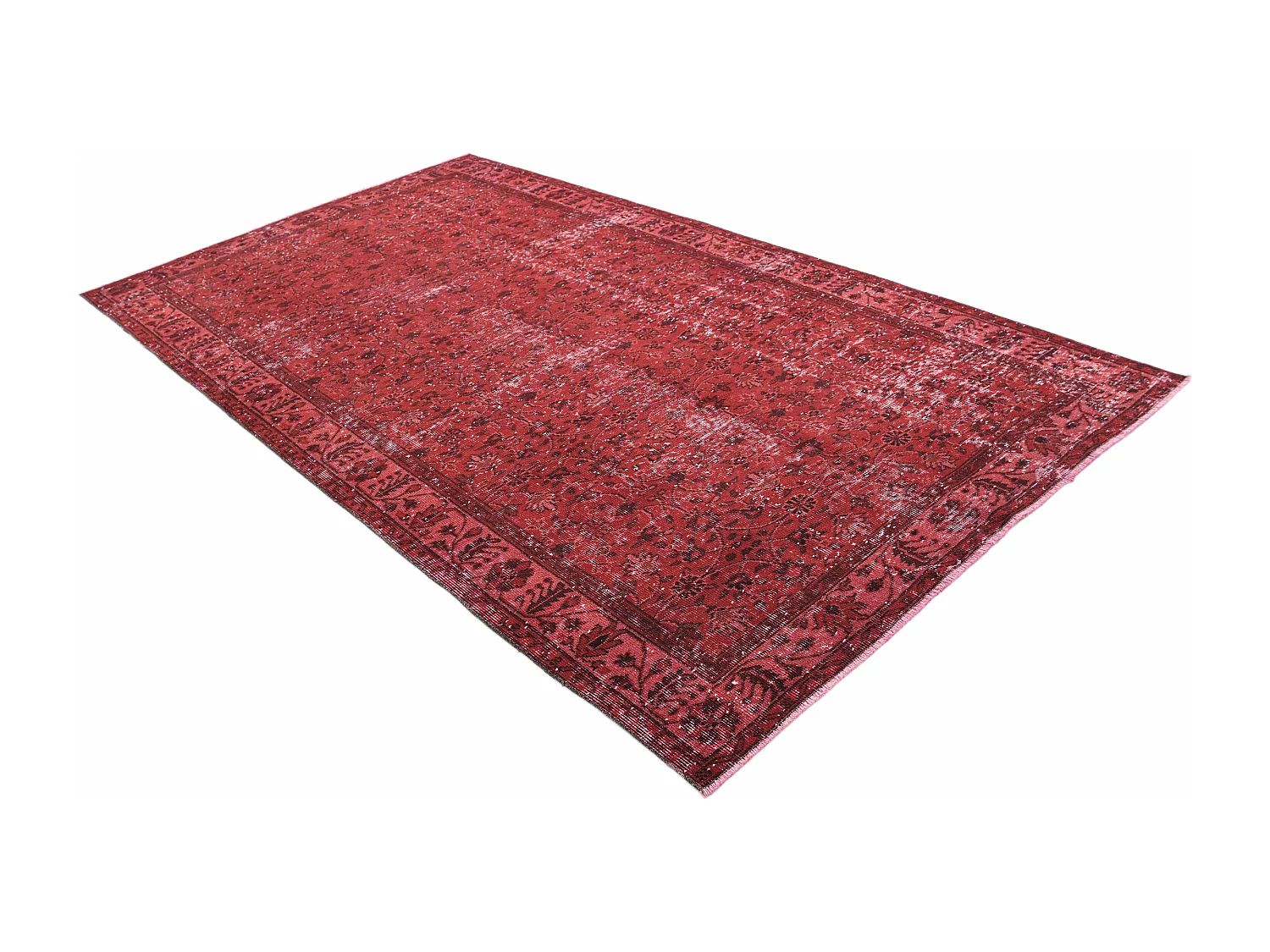 Tapis de laine 165x292 rouge Ultra Vintage