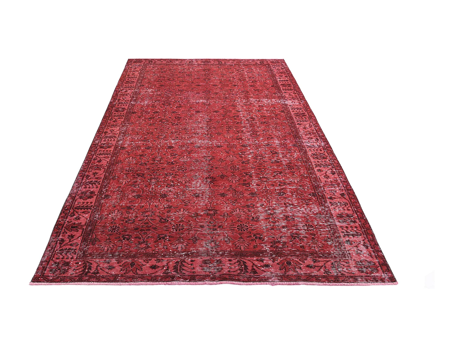 Tapis de laine 165x292 rouge Ultra Vintage