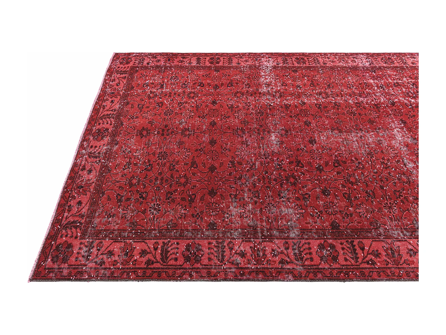 Tapis de laine 165x292 rouge Ultra Vintage