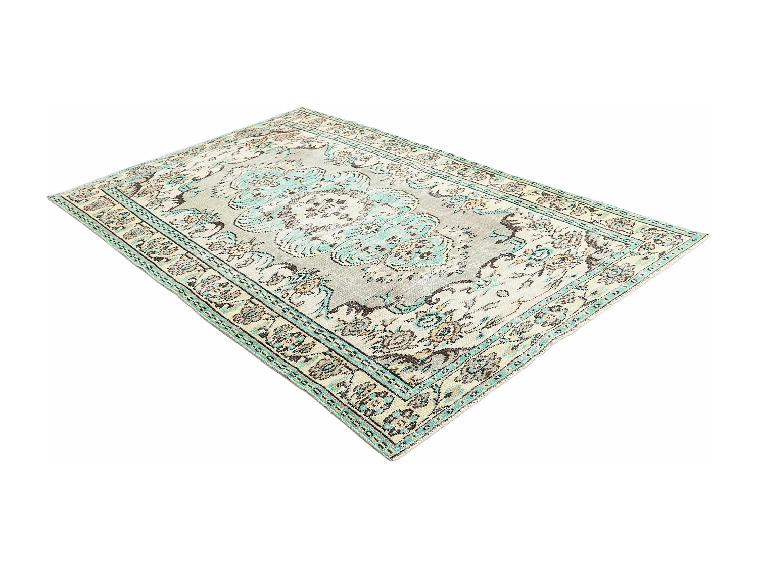 Tapis de laine 147x241 beige Ultra Vintage