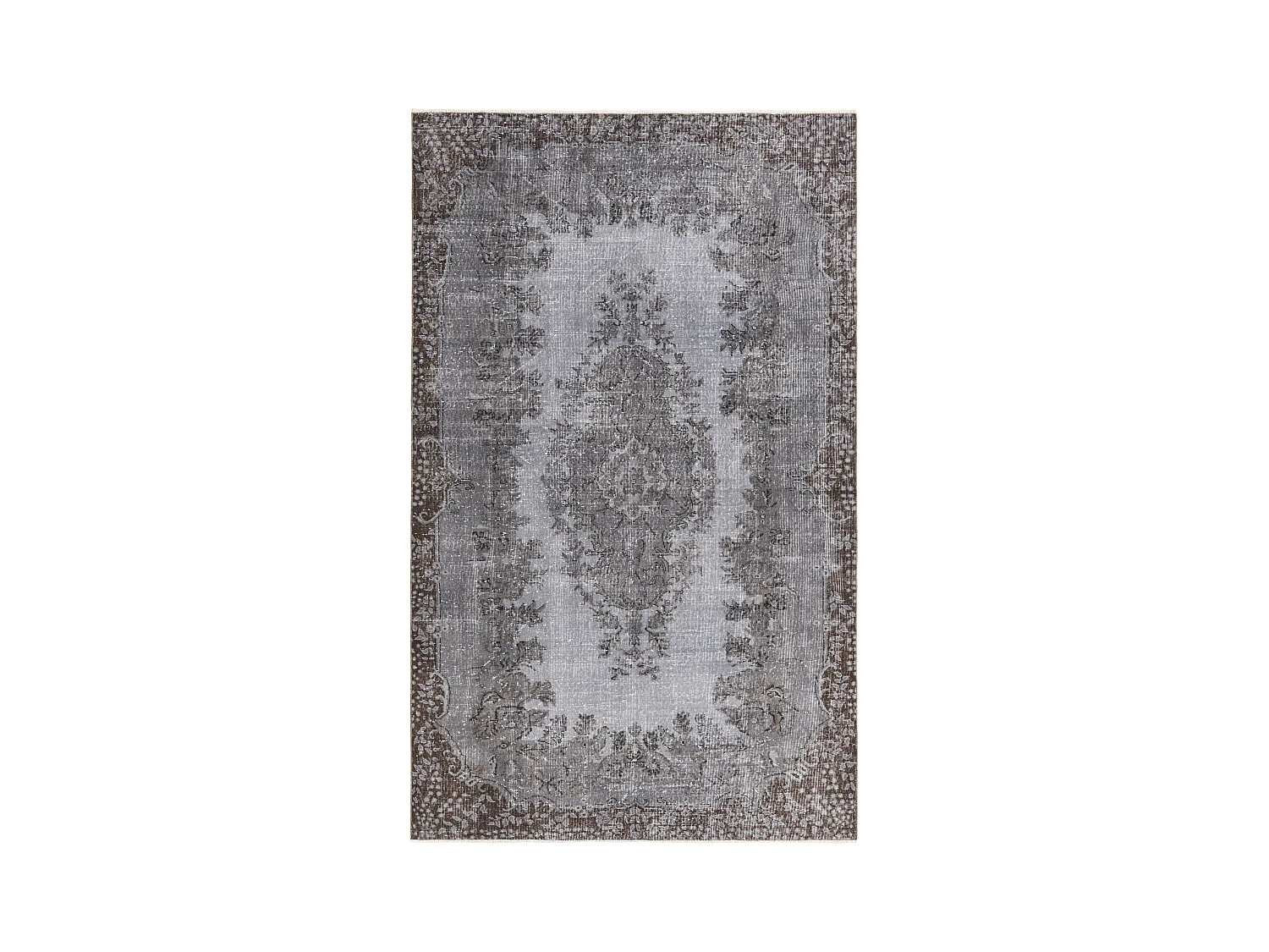 Tapis de laine 170x284 gris Ultra Vintage