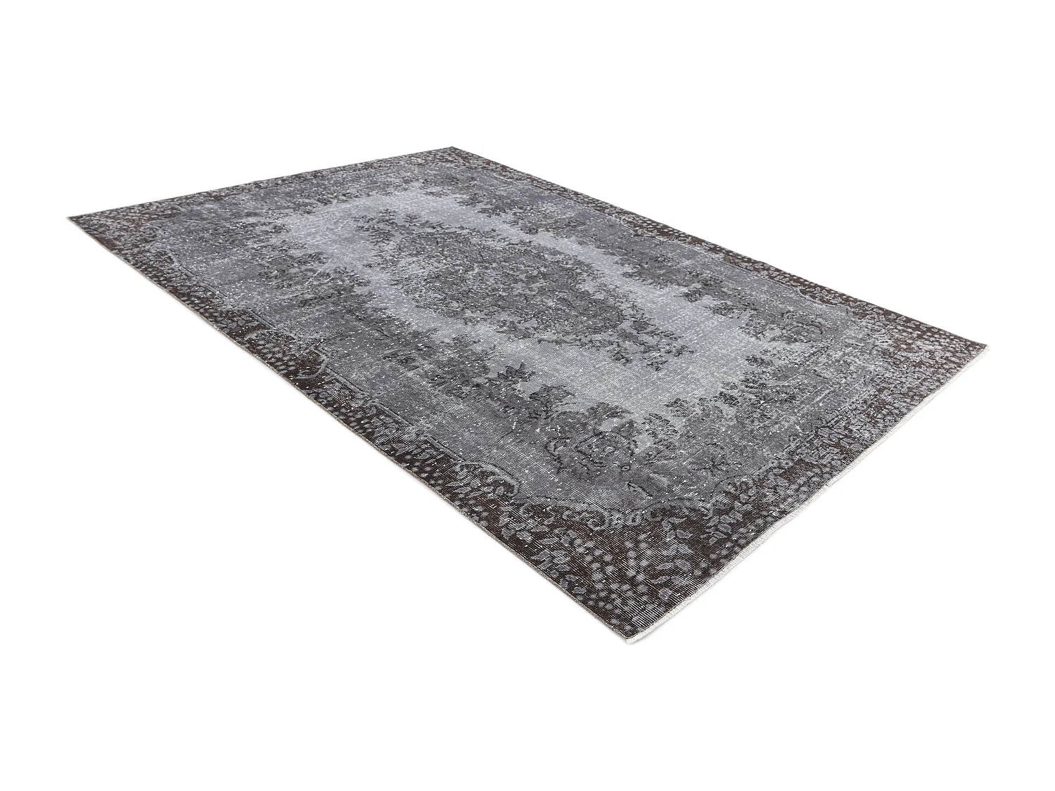 Tapis de laine 170x284 gris Ultra Vintage