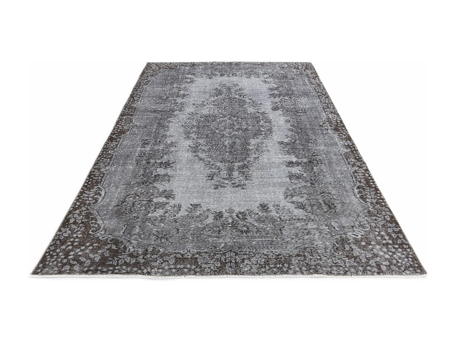 Tapis de laine 170x284 gris Ultra Vintage