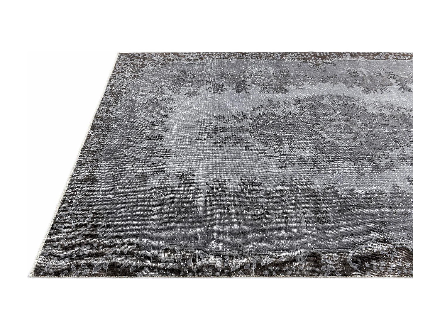 Tapis de laine 170x284 gris Ultra Vintage