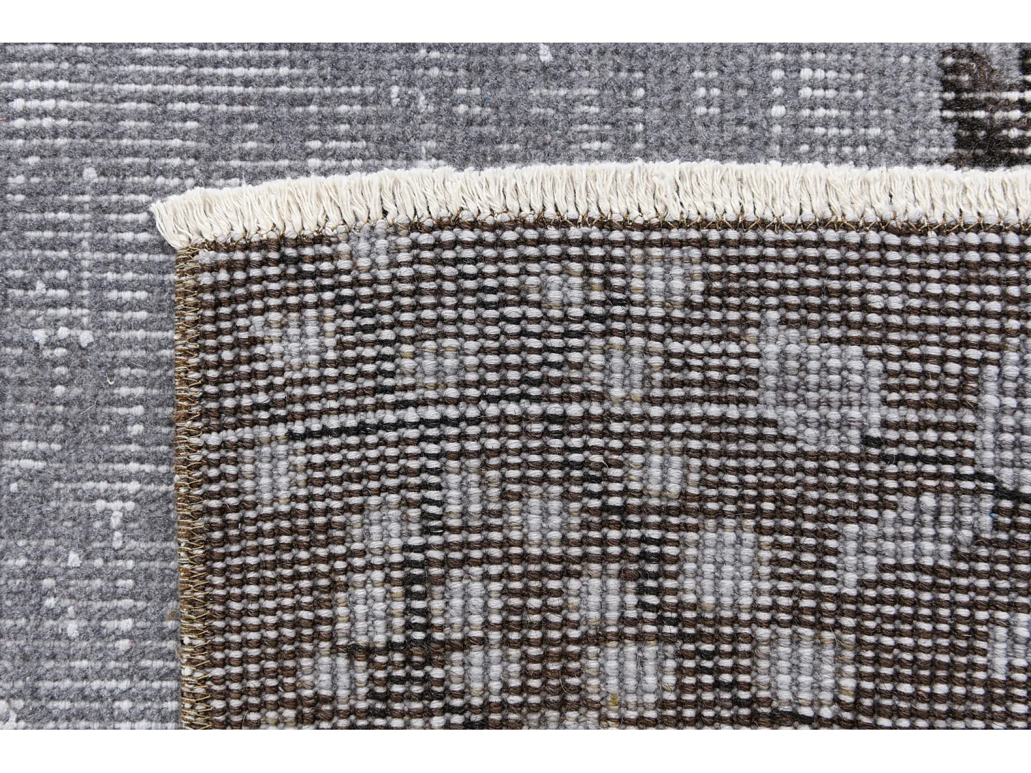 Tapis de laine 170x284 gris Ultra Vintage