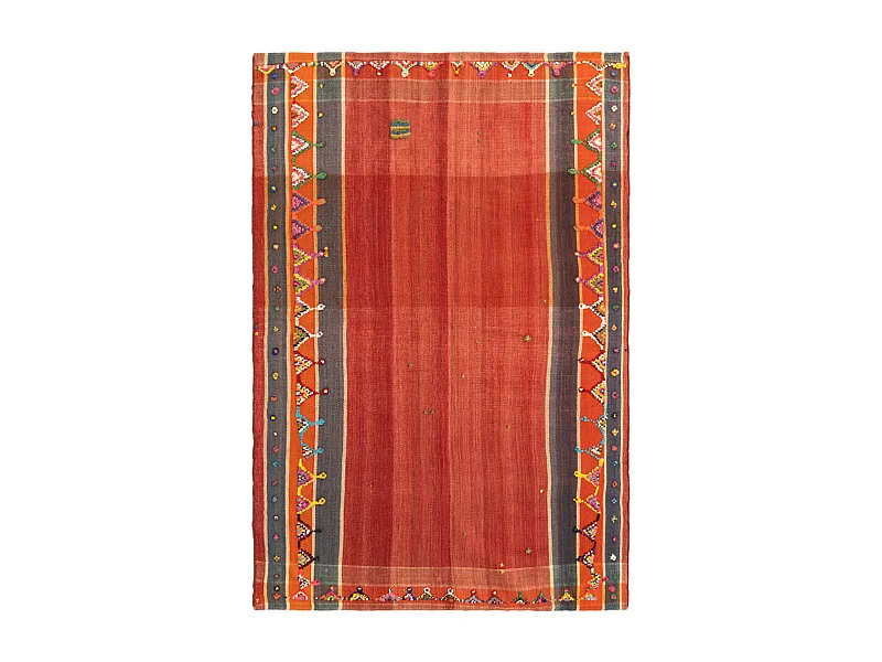 Wollteppich 148x220 Rot Jajim