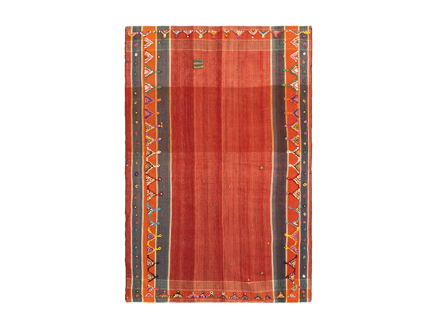 Tapis de laine 148x220 rouge Jajim