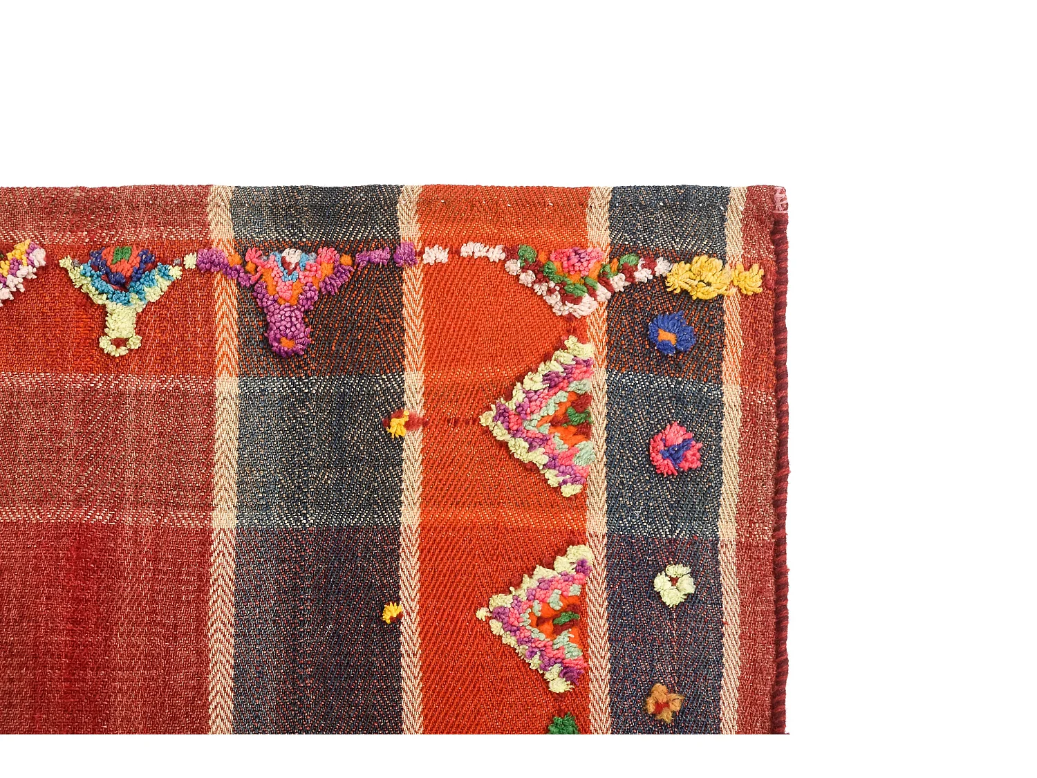 Tapis de laine 148x220 rouge Jajim