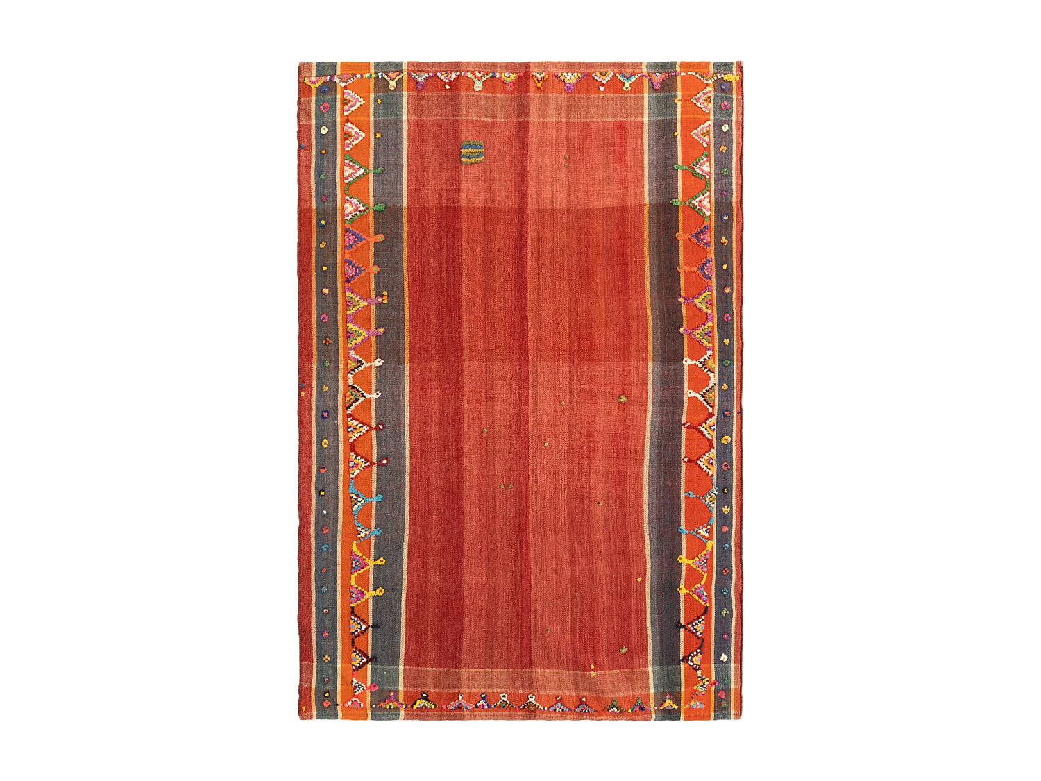 Tapis de laine 148x220 rouge Jajim
