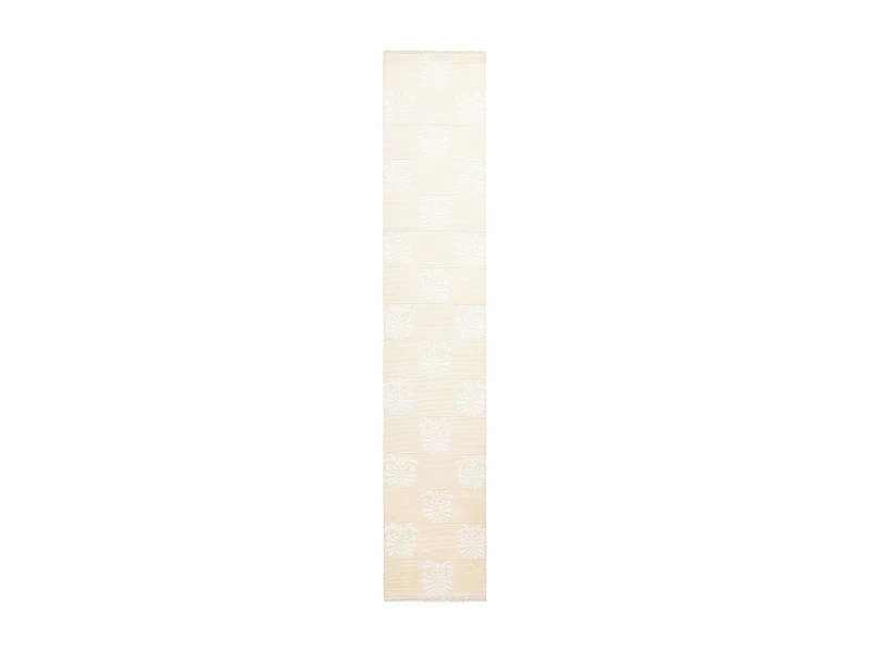 Läufer-Wollteppich 79x406 Beige Darya