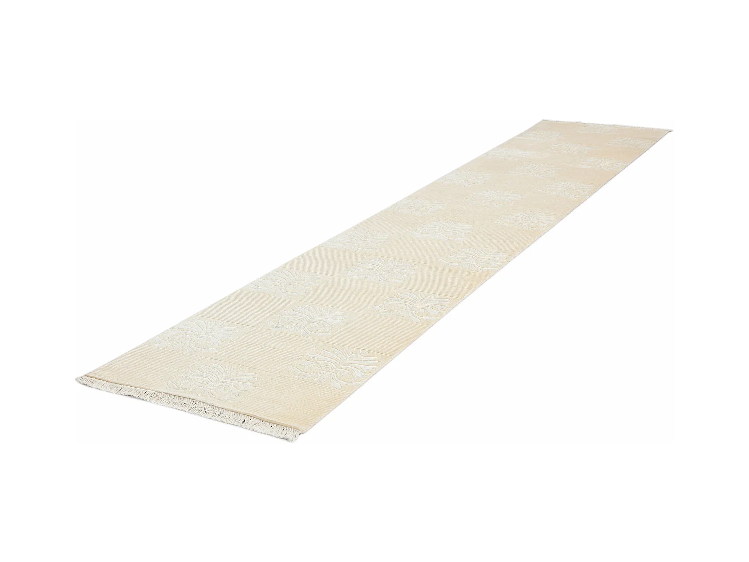 Tapis de couloir en laine 79x406 beige Darya