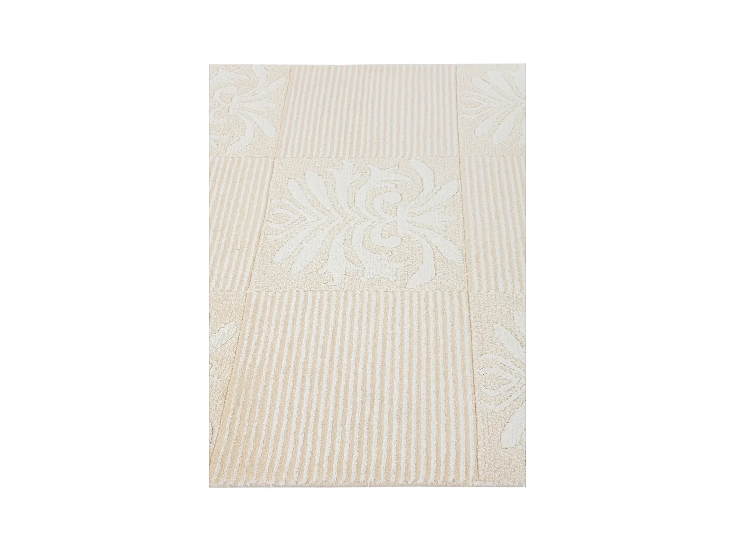 Tapis de couloir en laine 79x406 beige Darya