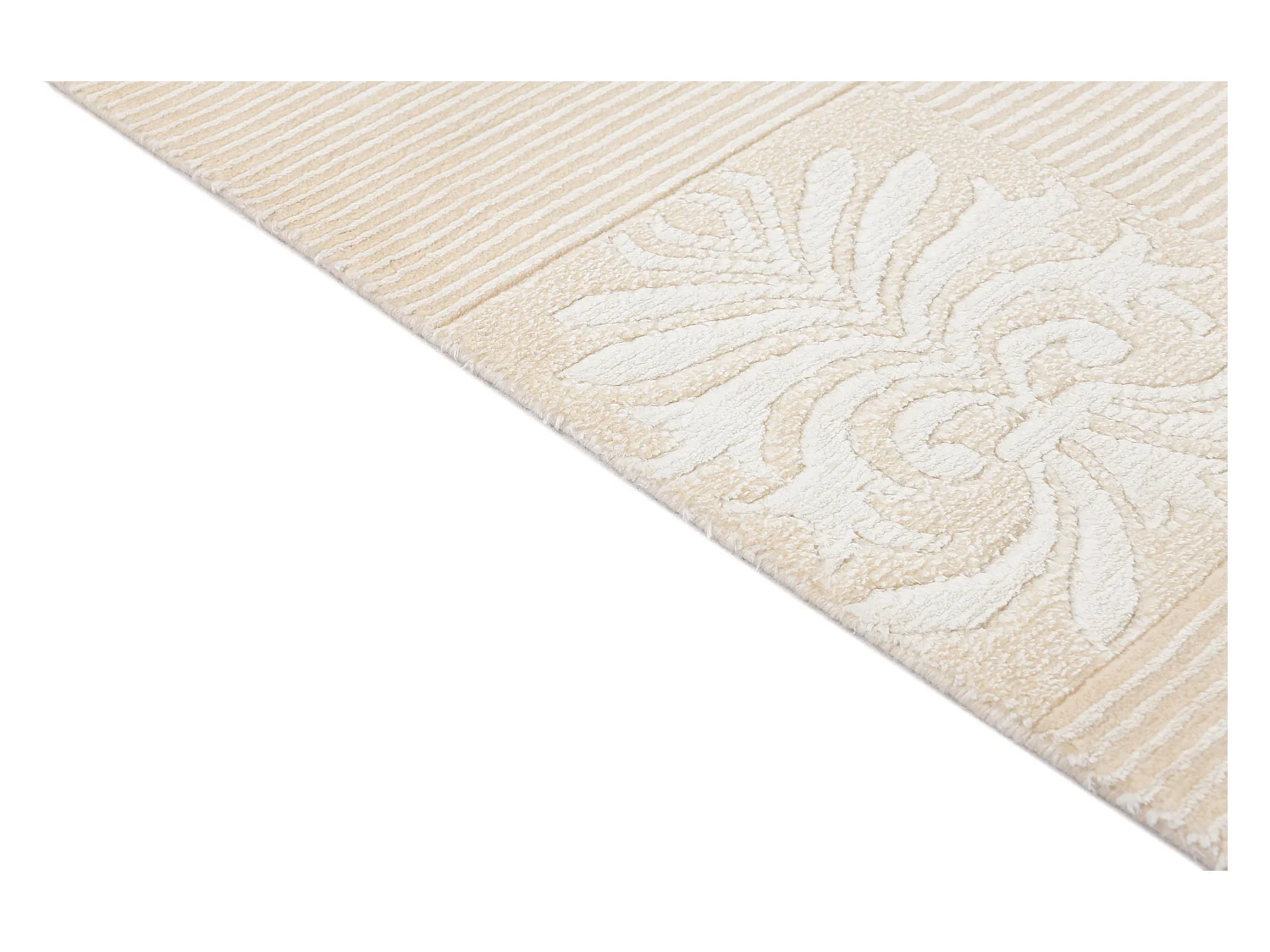 Tapis de couloir en laine 79x406 beige Darya