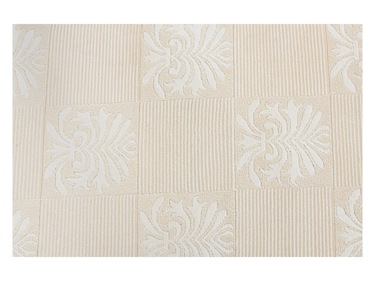 Tapis de couloir en laine 79x406 beige Darya