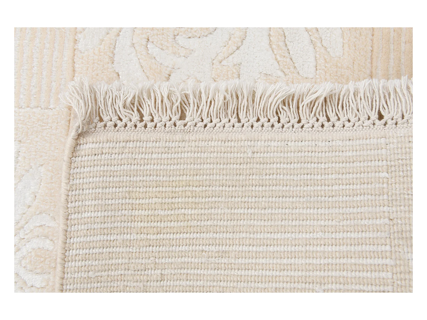 Tapis de couloir en laine 79x406 beige Darya