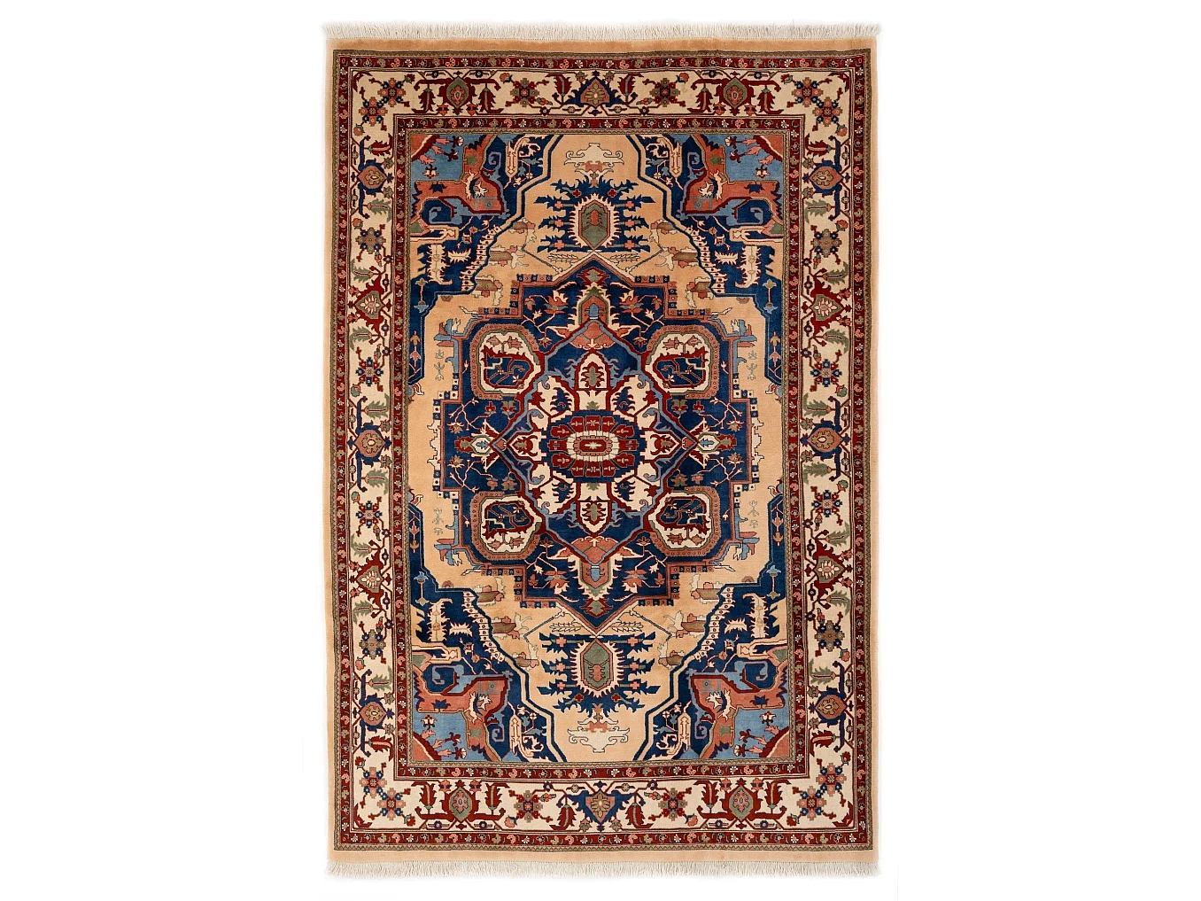 Tappeto in lana 200x295 Blu Tabriz
