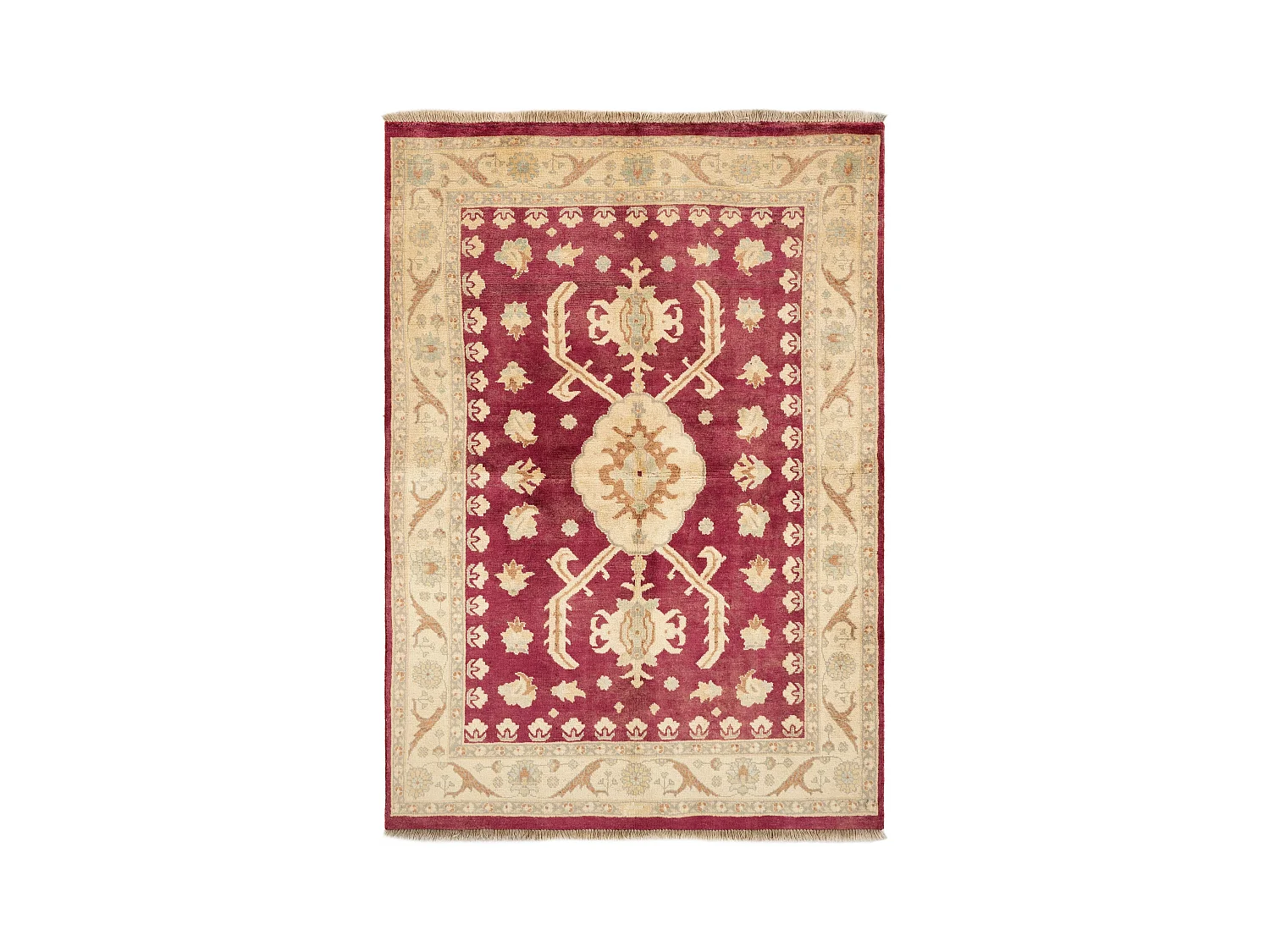 Tapis de laine 160x227 rouge Ziegler