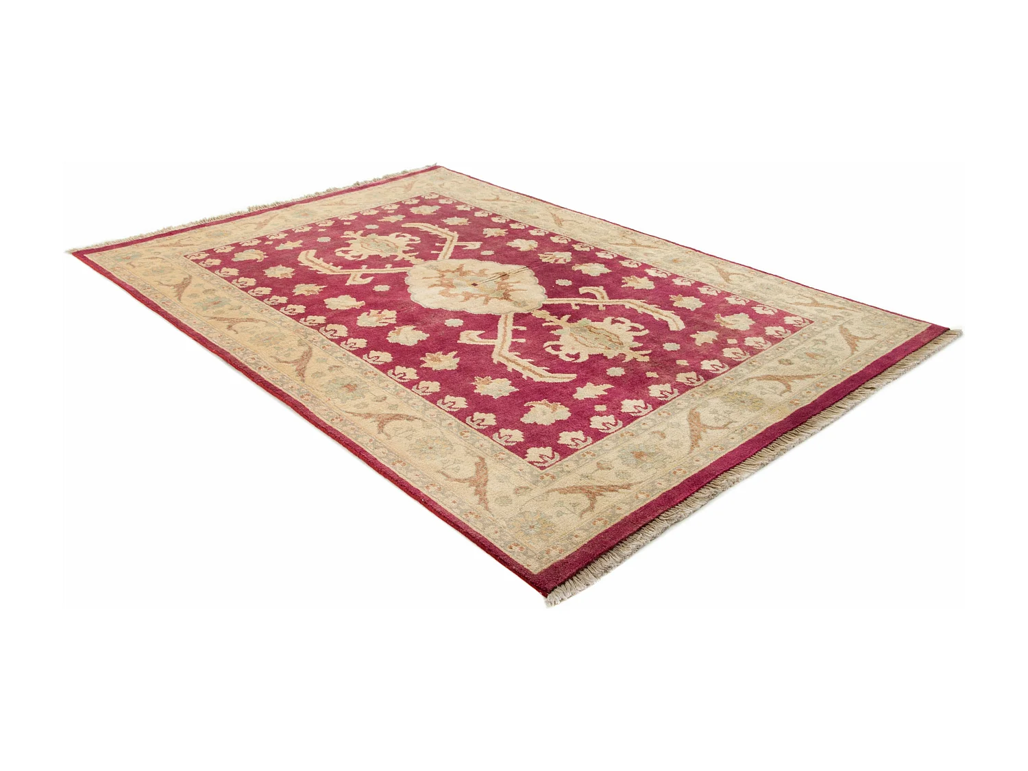 Tapis de laine 160x227 rouge Ziegler