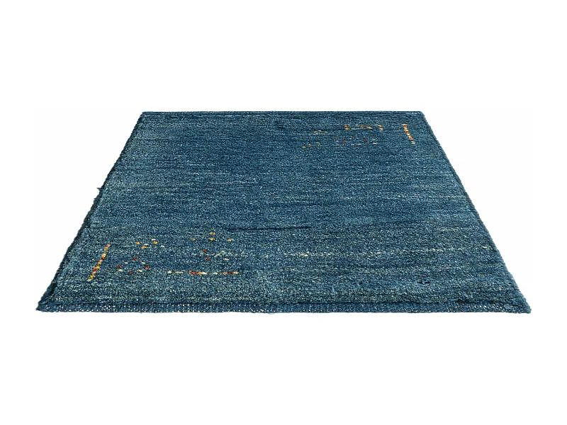 Tapis de laine 45x50 Bleu Gabbeh