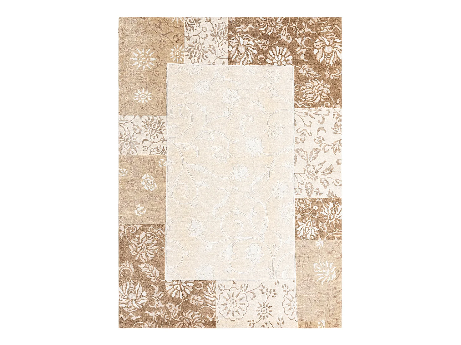 Wollteppich 178x244 Beige Darya