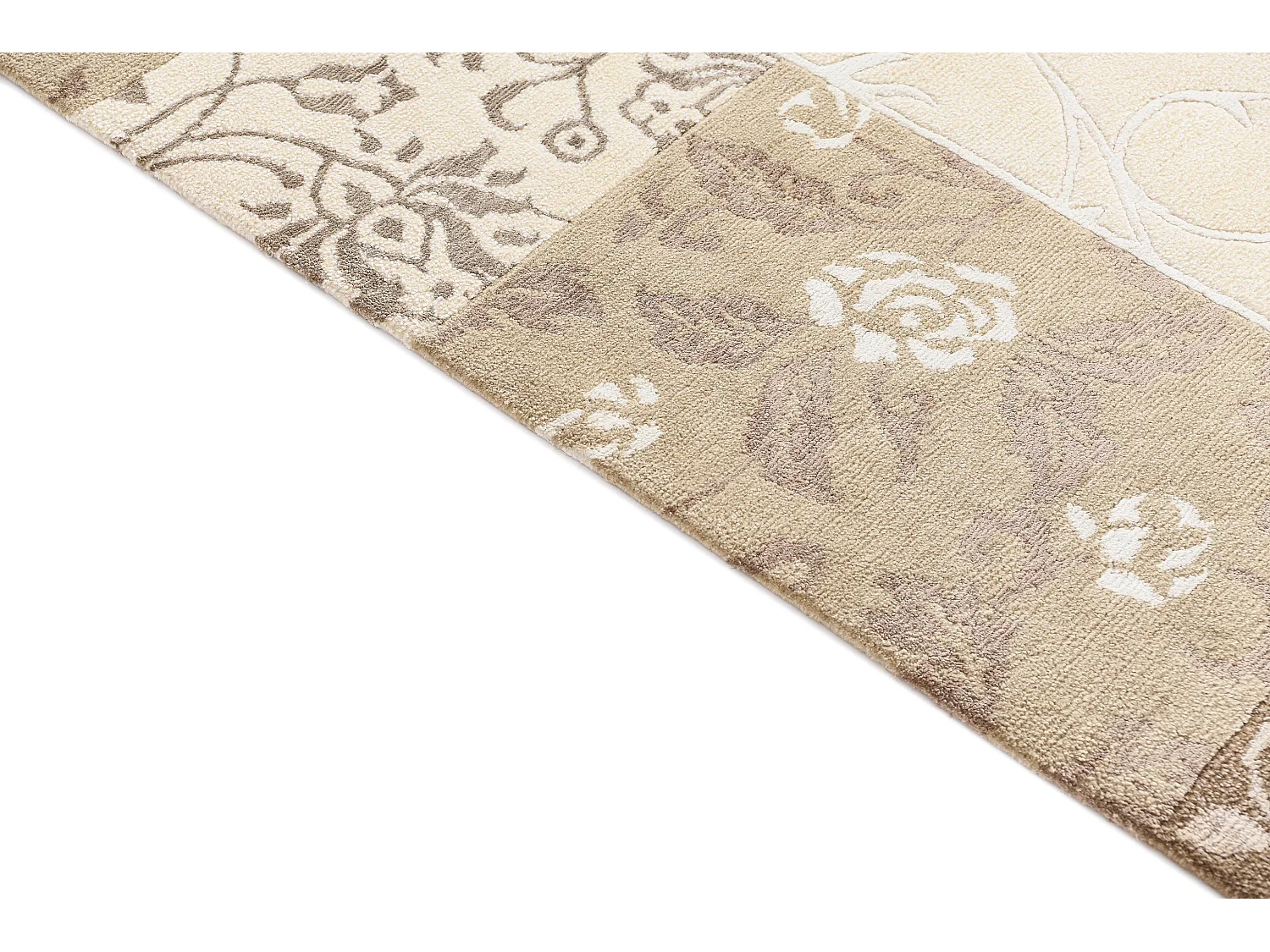 Tapis de laine 178x244 beige Darya