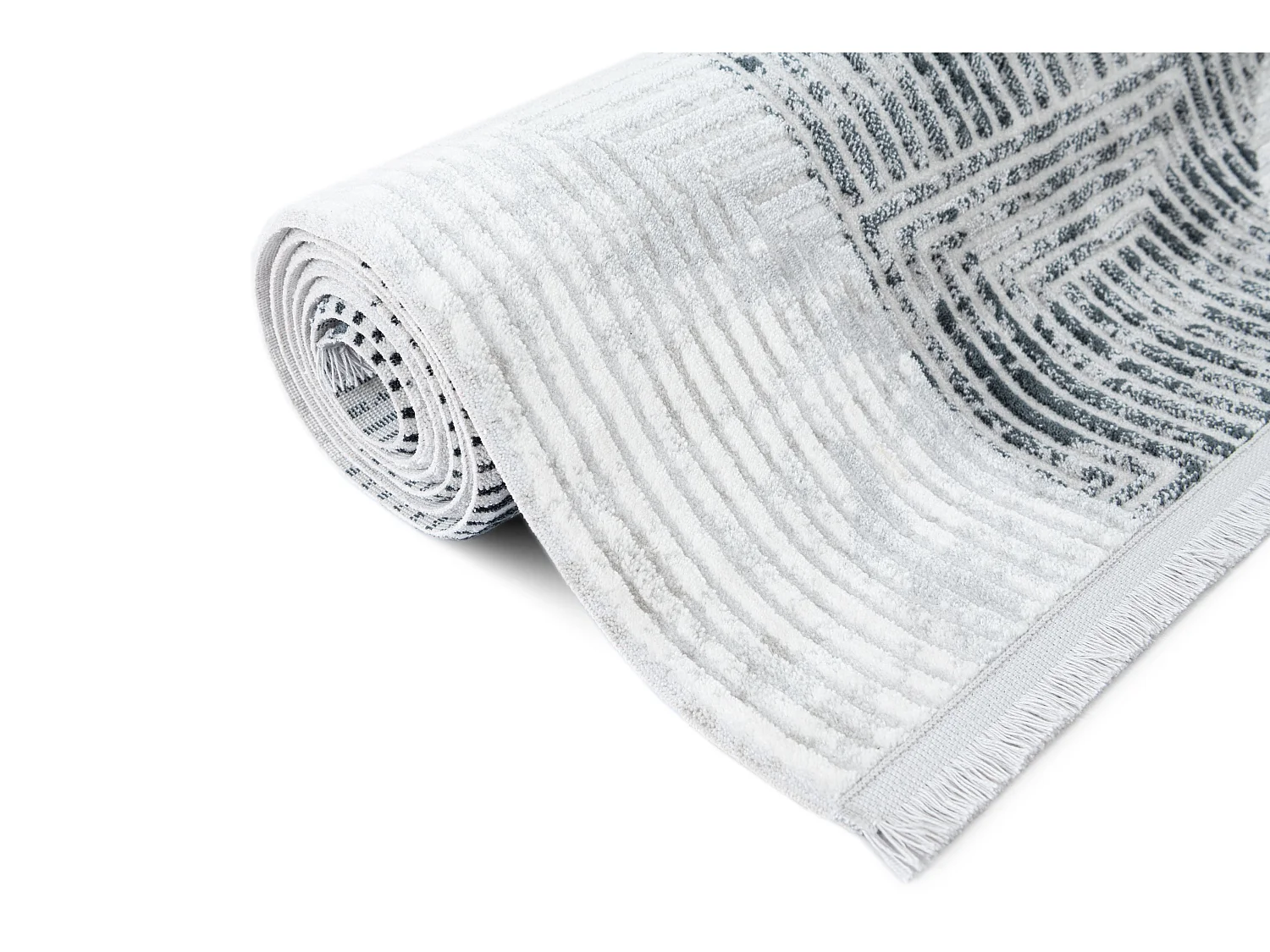 Tapis 125x185 gris clair Davos Grecian