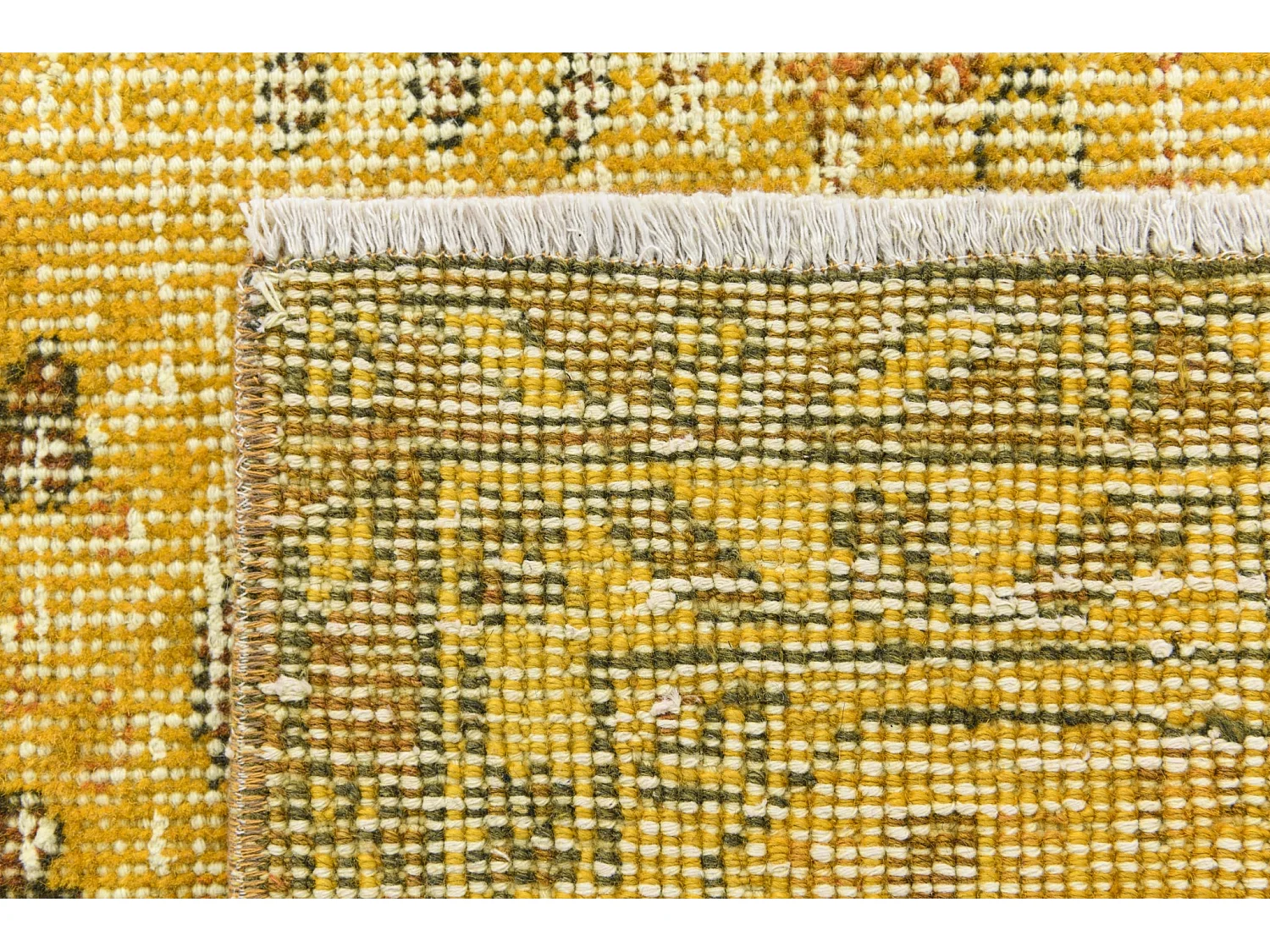 Tapis de laine 165x264 jaune Ultra Vintage