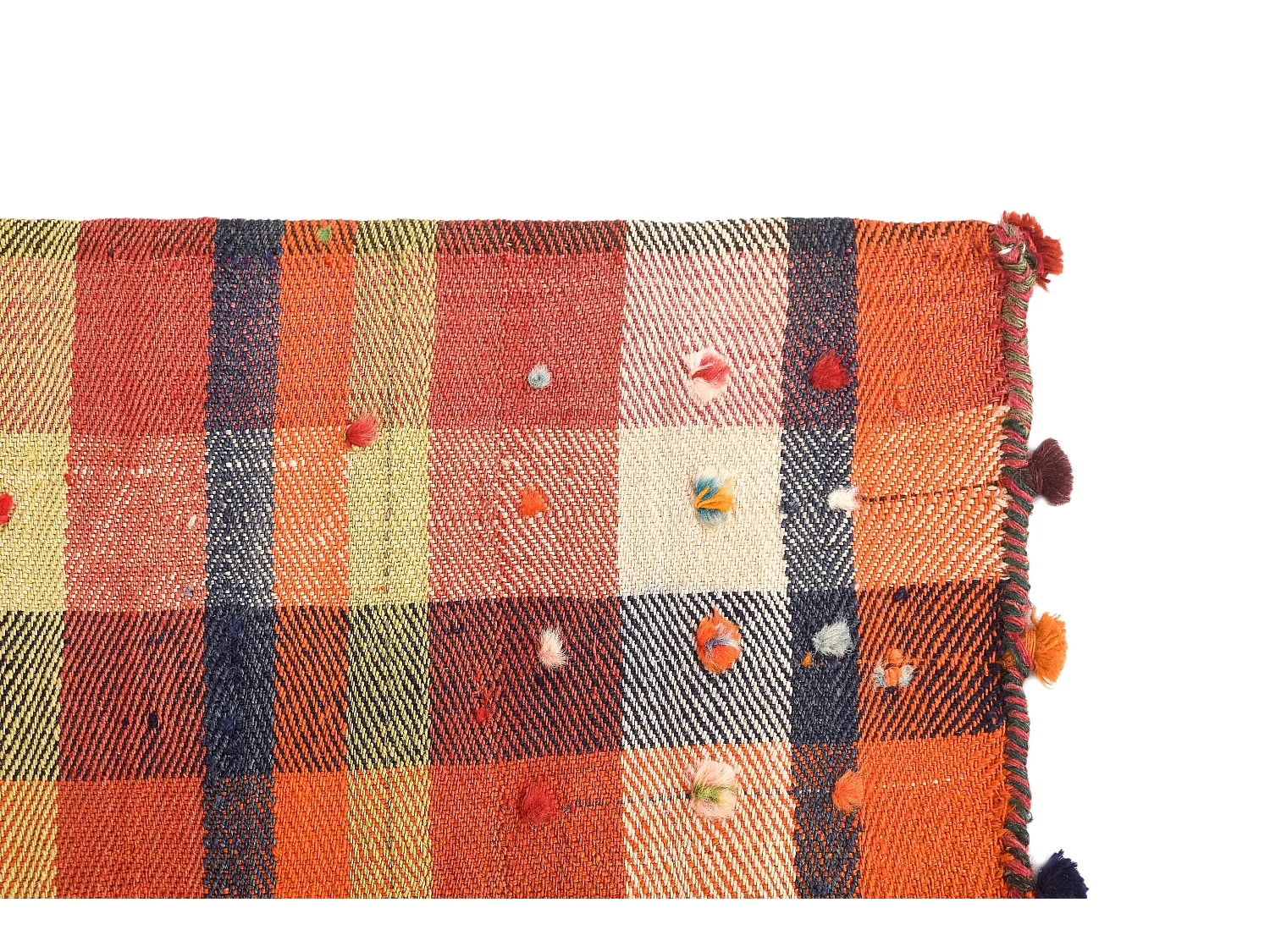 Tapis de laine 118x206 orange Jajim