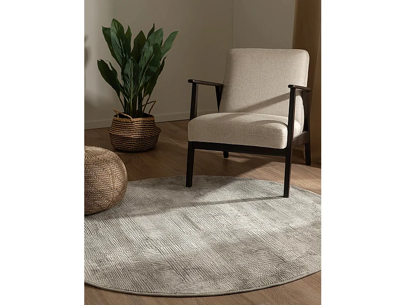 Teppich 240x240 Grau Davos Flawless