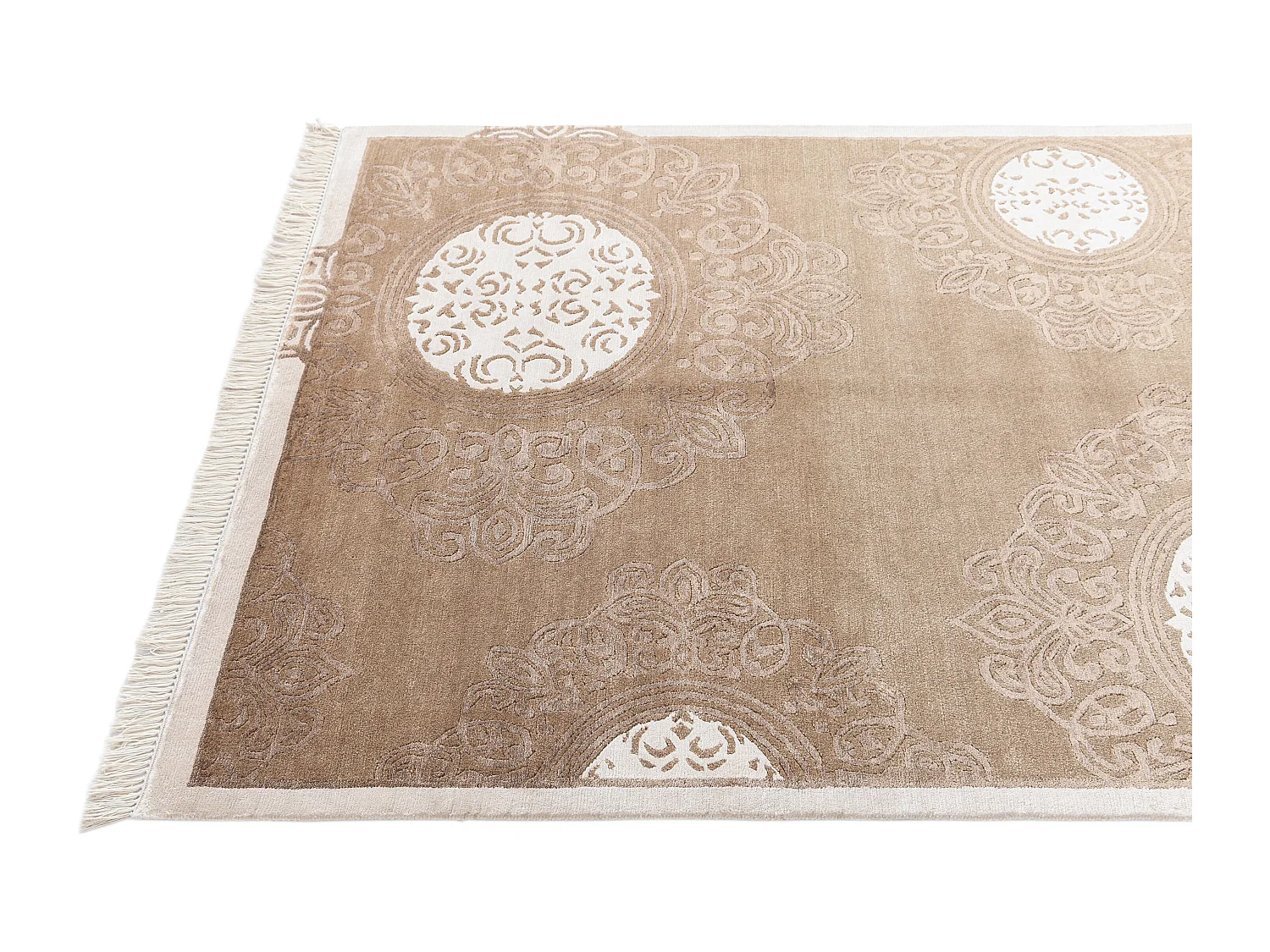 Tapis de laine 124x188 brun Darya