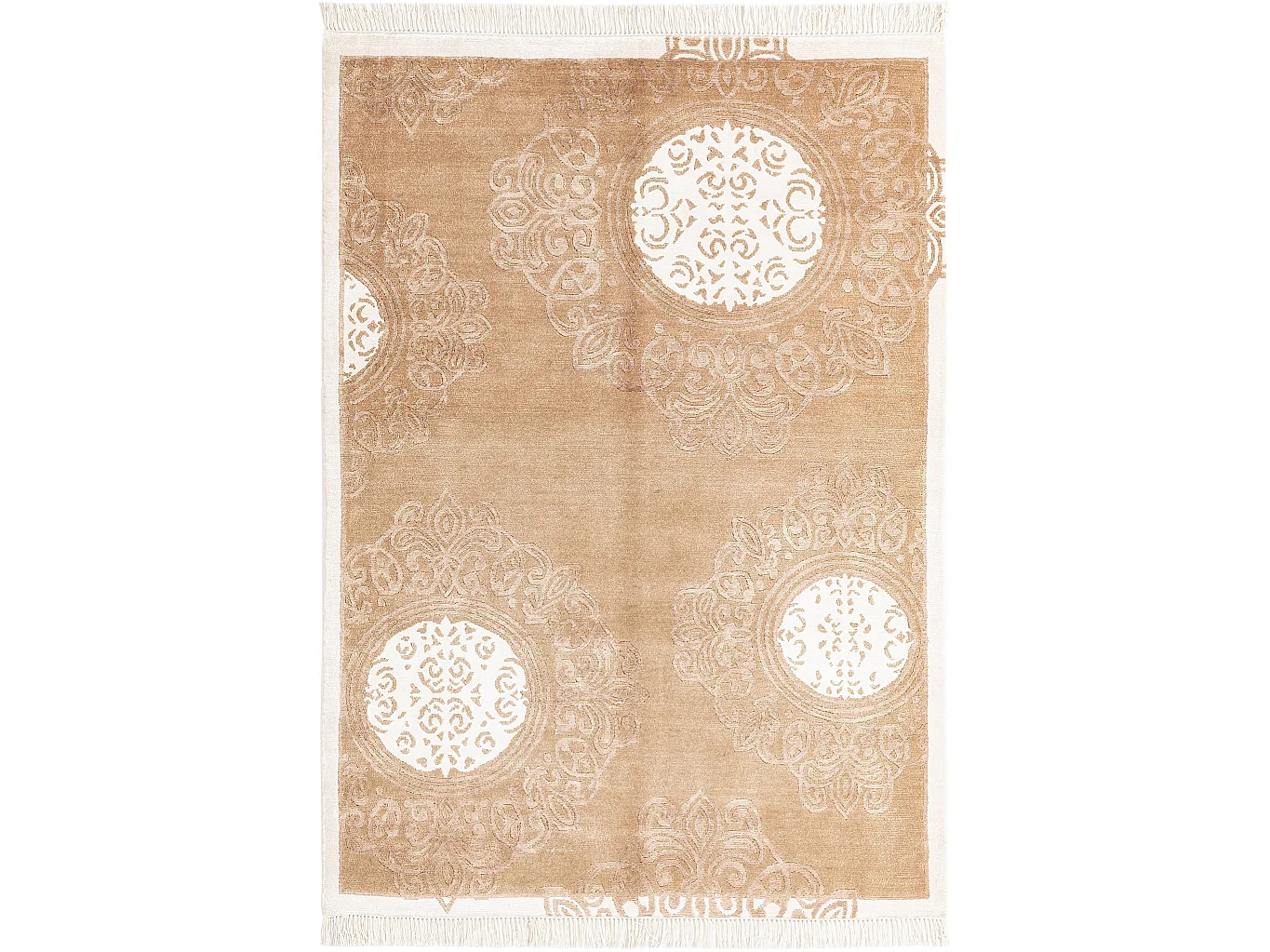 Tapis de laine 124x188 brun Darya