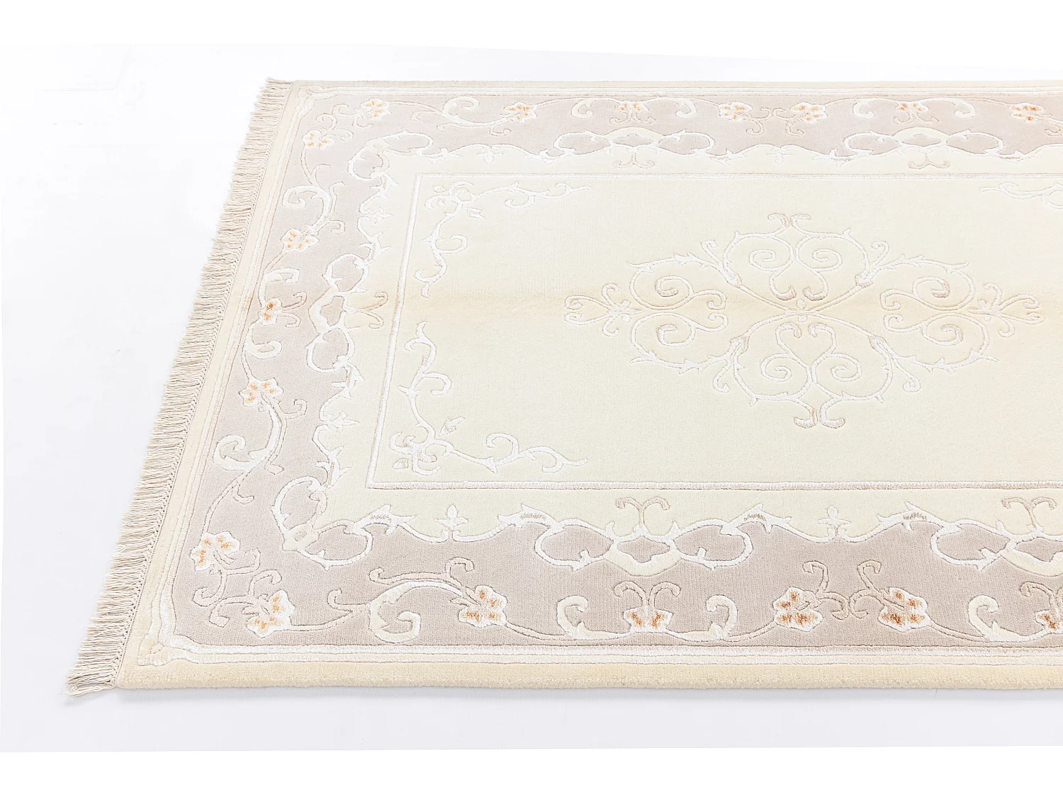 Wollteppich 122x183 Beige Darya